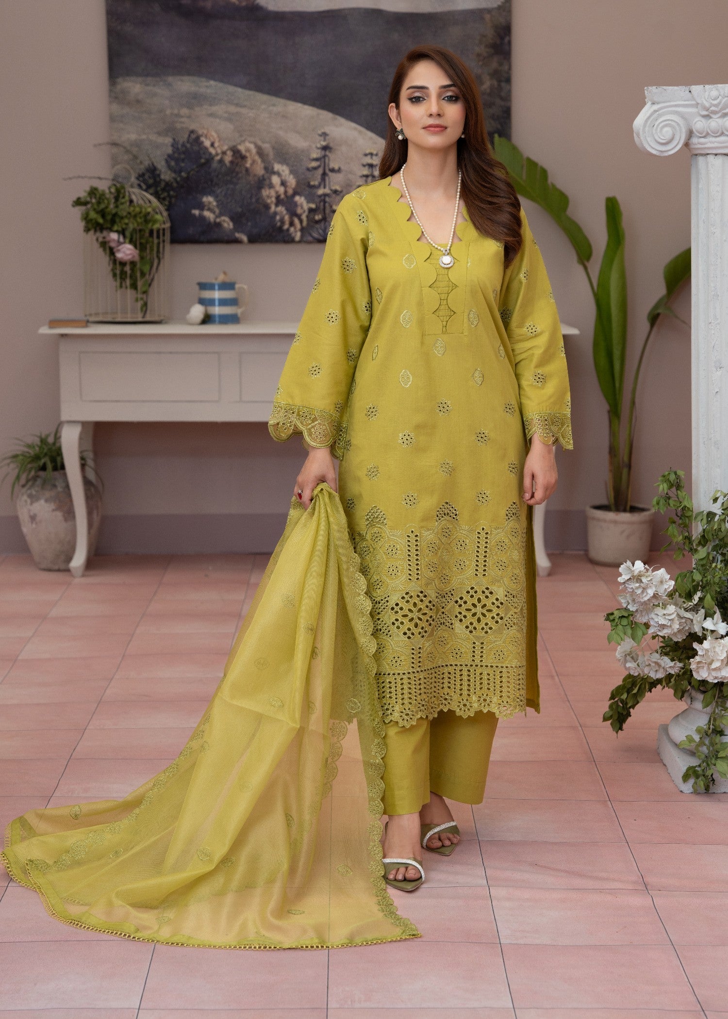 Waniya Awais WAL V1 D#2 Stitched Women 3pcs