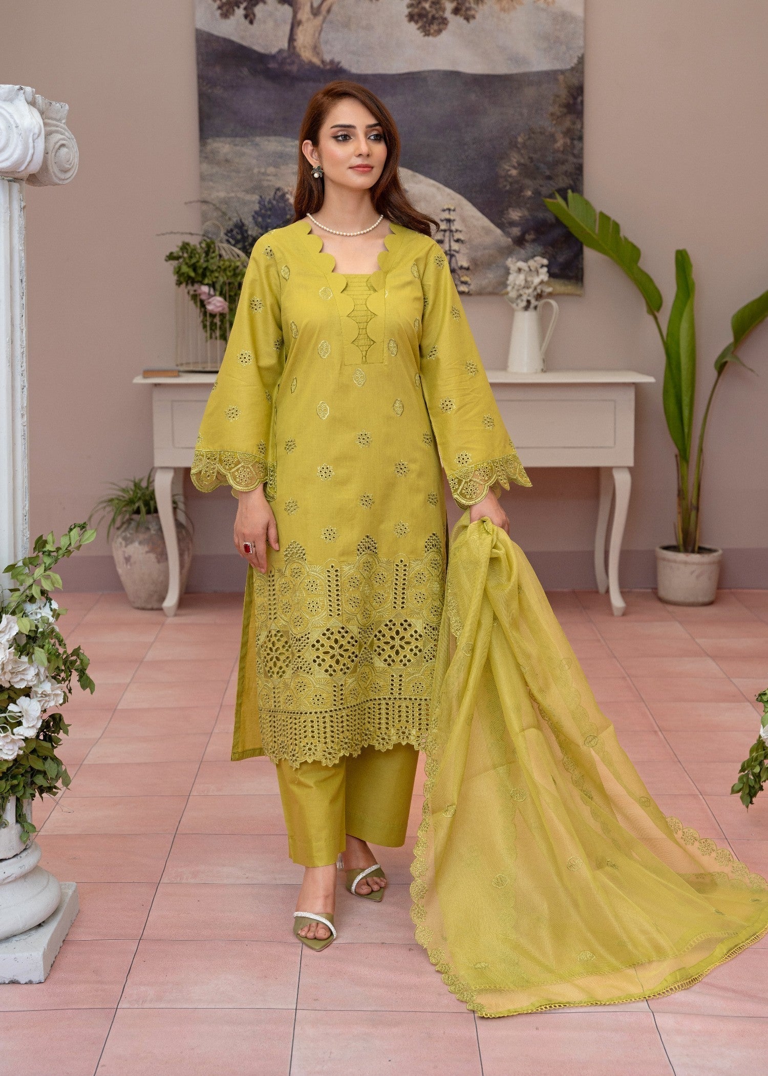 Waniya Awais WAL V1 D#2 Stitched Women 3pcs