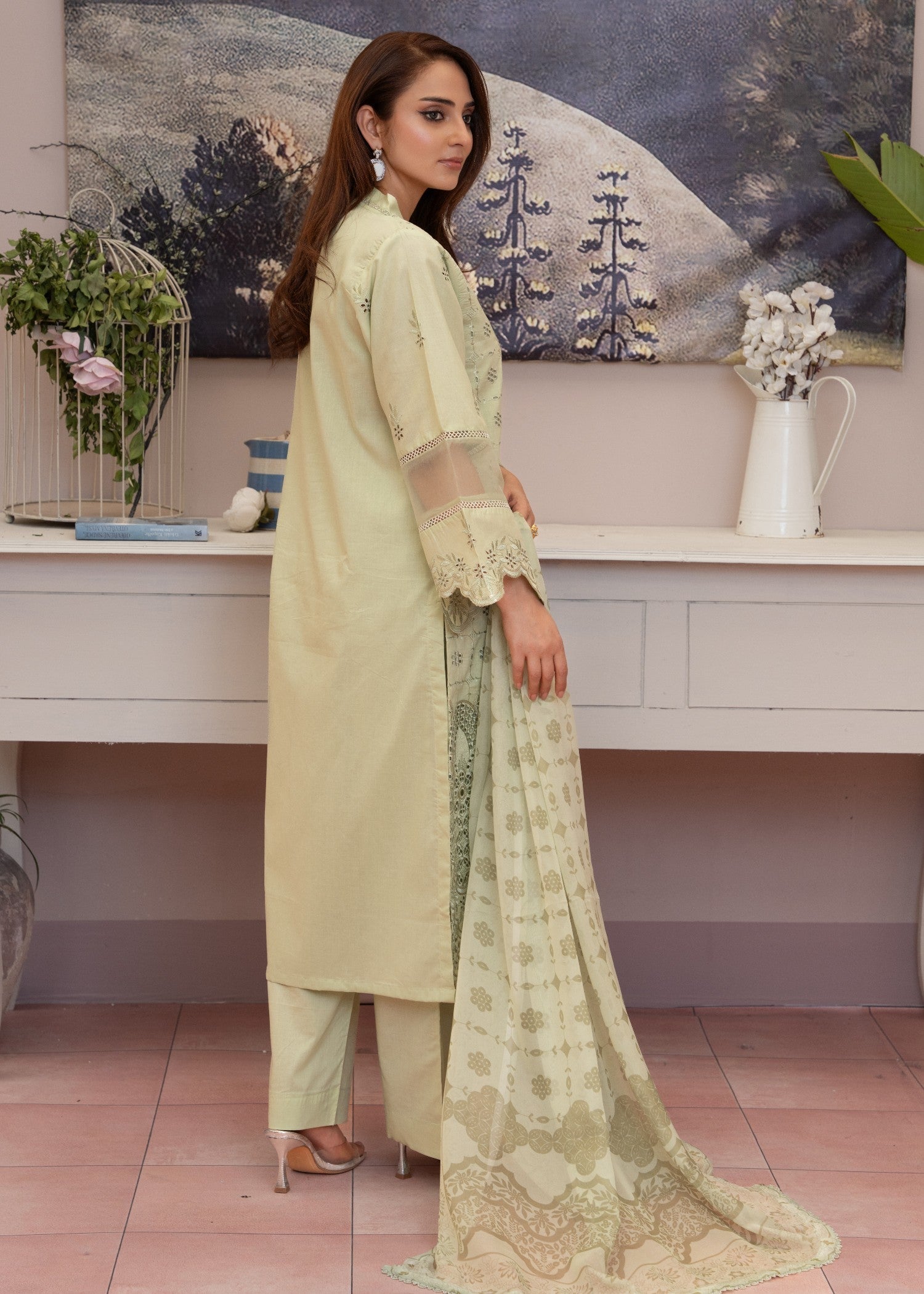 Waniya Awais WAL V1 D#3 Stitched Women 3pcs