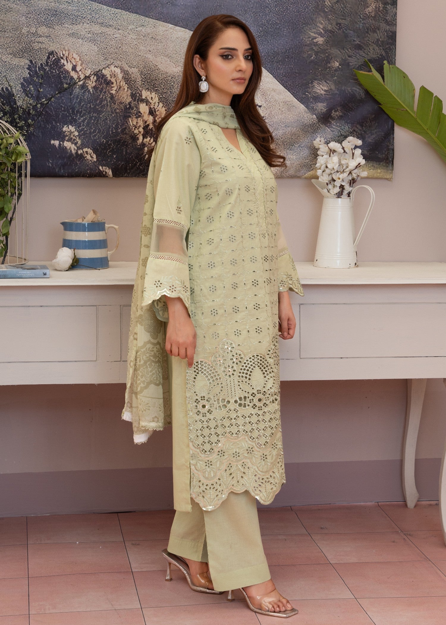 Waniya Awais WAL V1 D#3 Stitched Women 3pcs