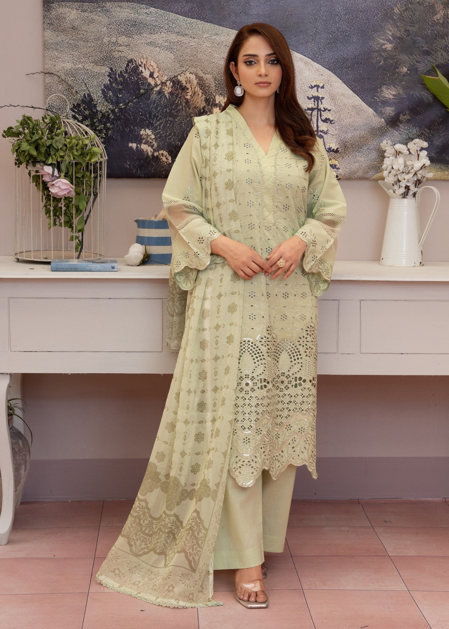 Waniya Awais WAL V1 D#3 Stitched Women 3pcs
