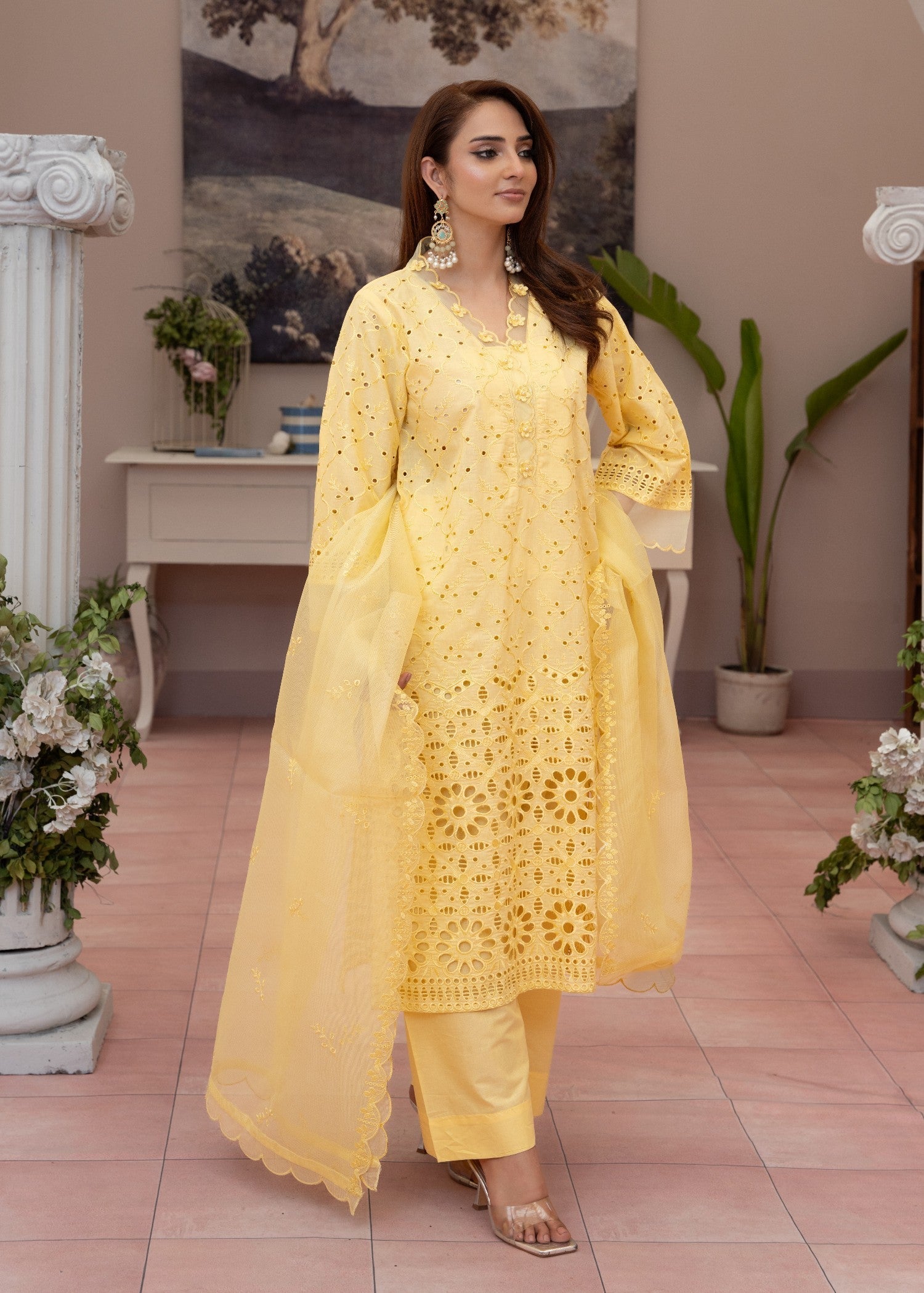 Waniya Awais WAL V1 D#4 Stitched Women 3pcs