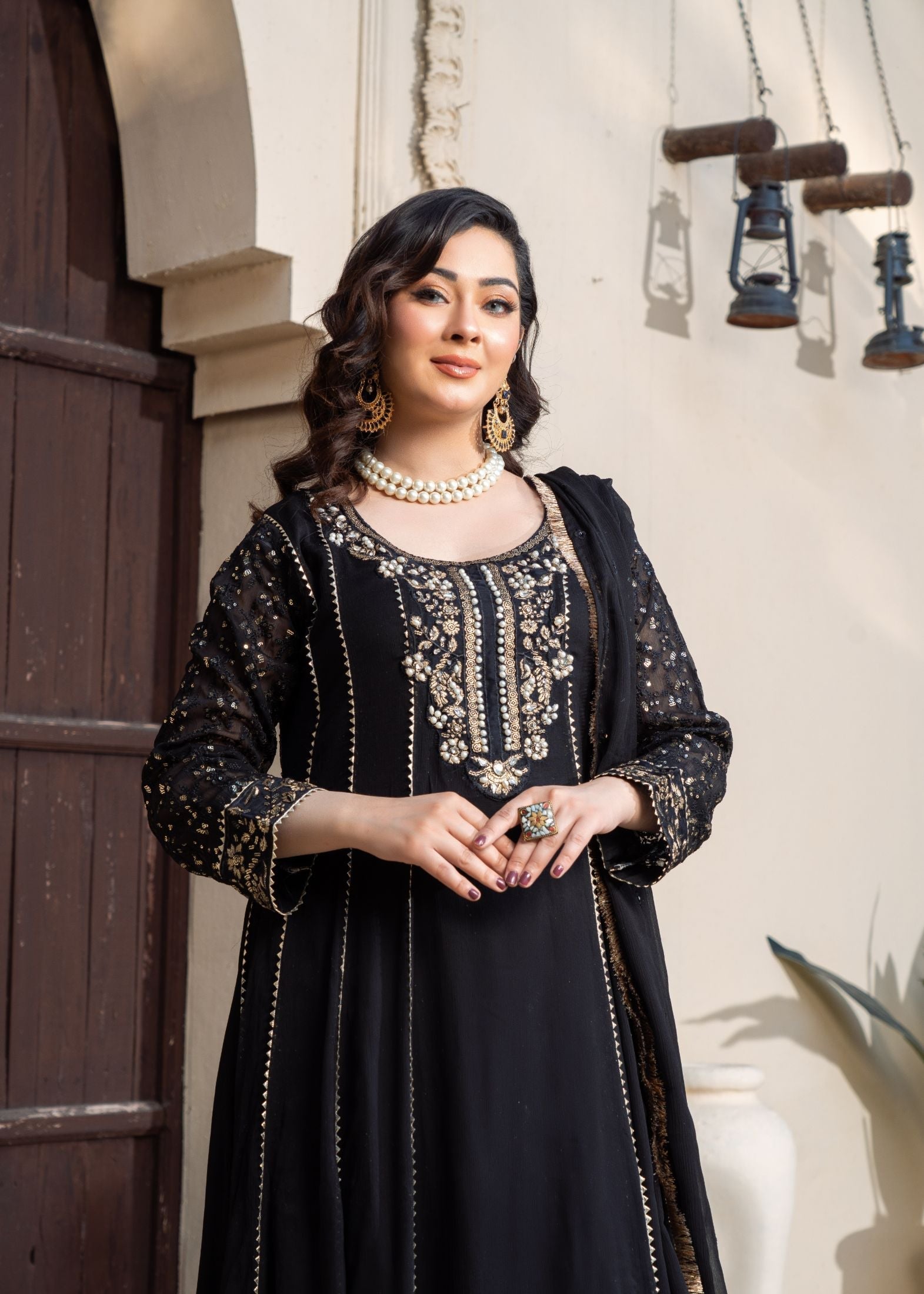 Alsiyab Raani Black Women 3pcs