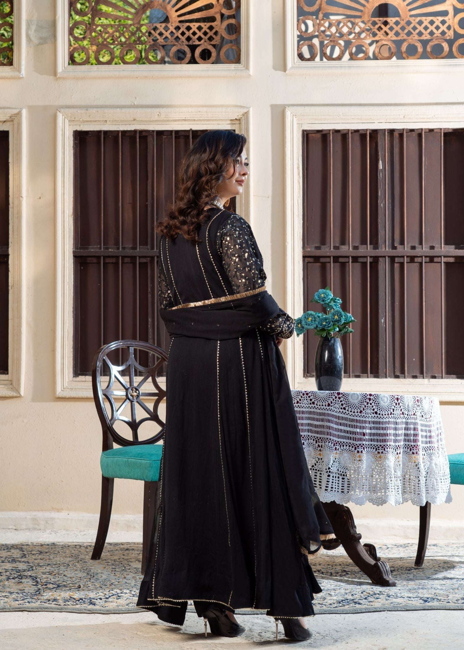 Alsiyab Raani Black Women 3pcs