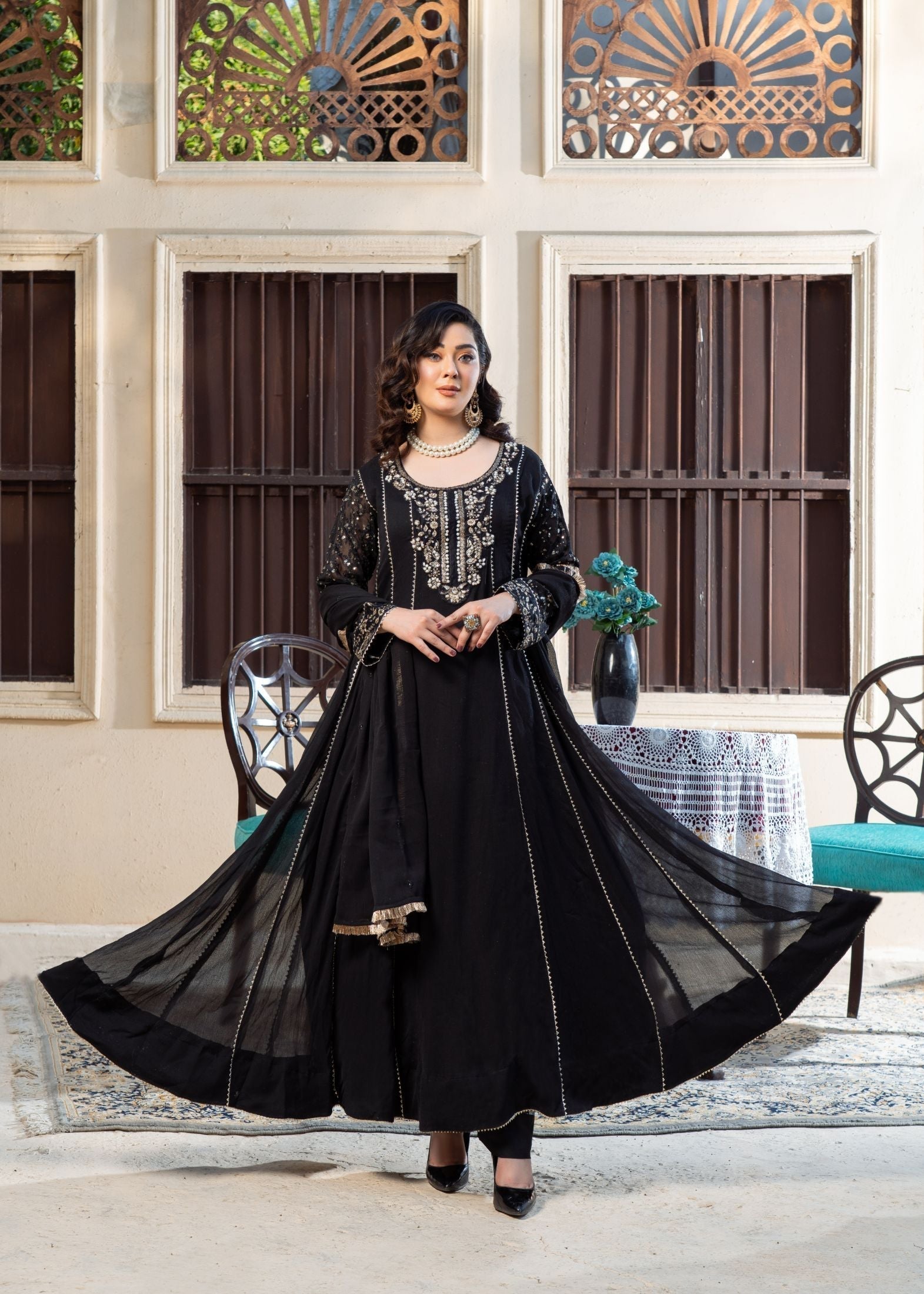 Alsiyab Raani Black Women 3pcs