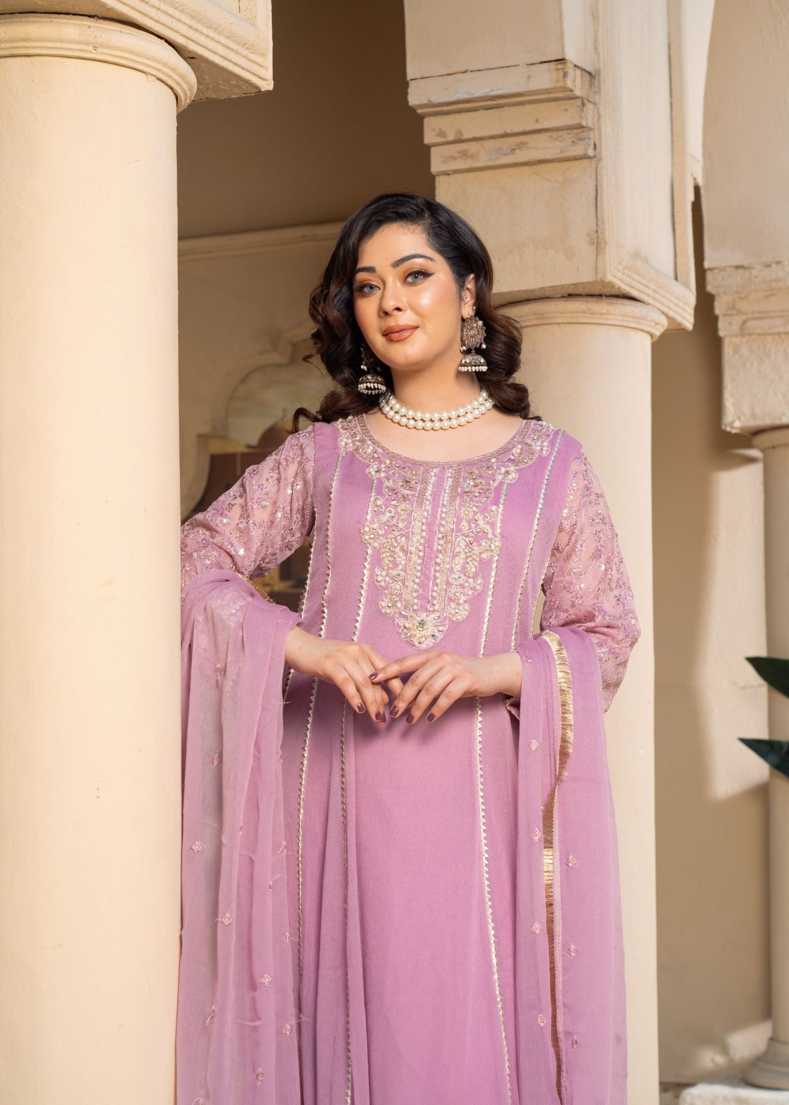 Alsiyab Raani Lilac Women 3pcs