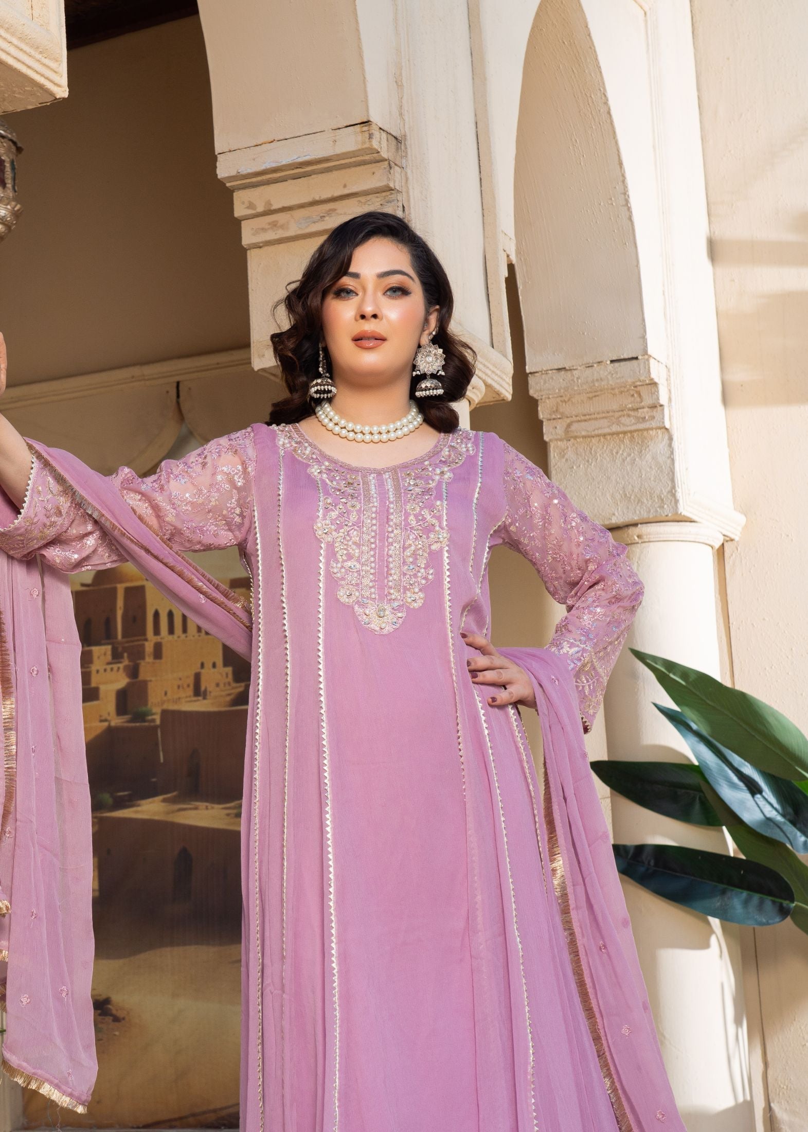 Alsiyab Raani Lilac Women 3pcs