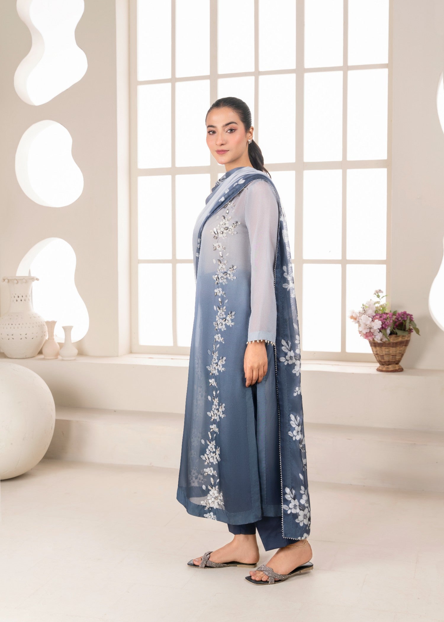 Stitch Vibes Ciel Gris Dress Women 4pcs