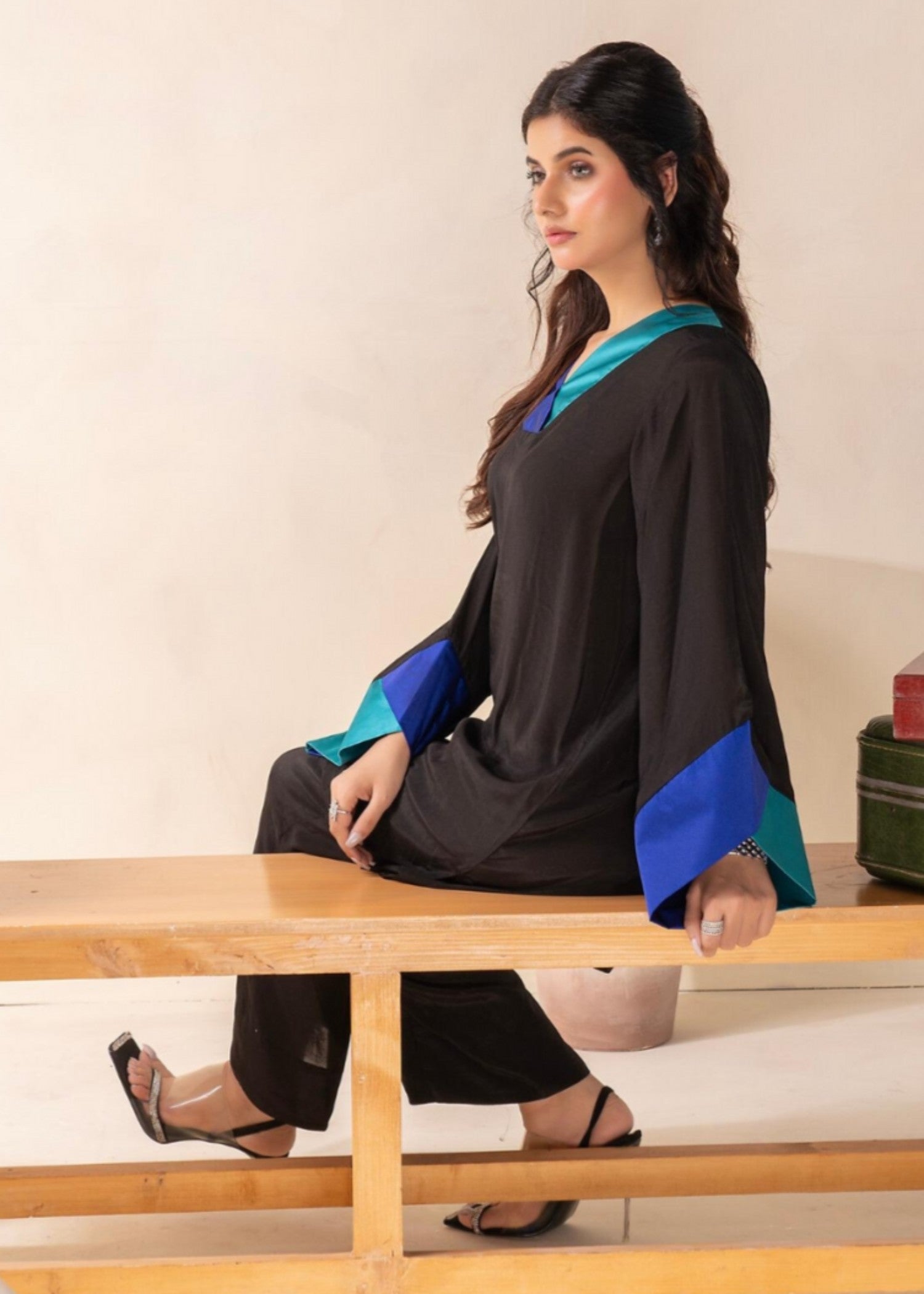 Ray Online Store Black Silk Dominance Women 2pcs