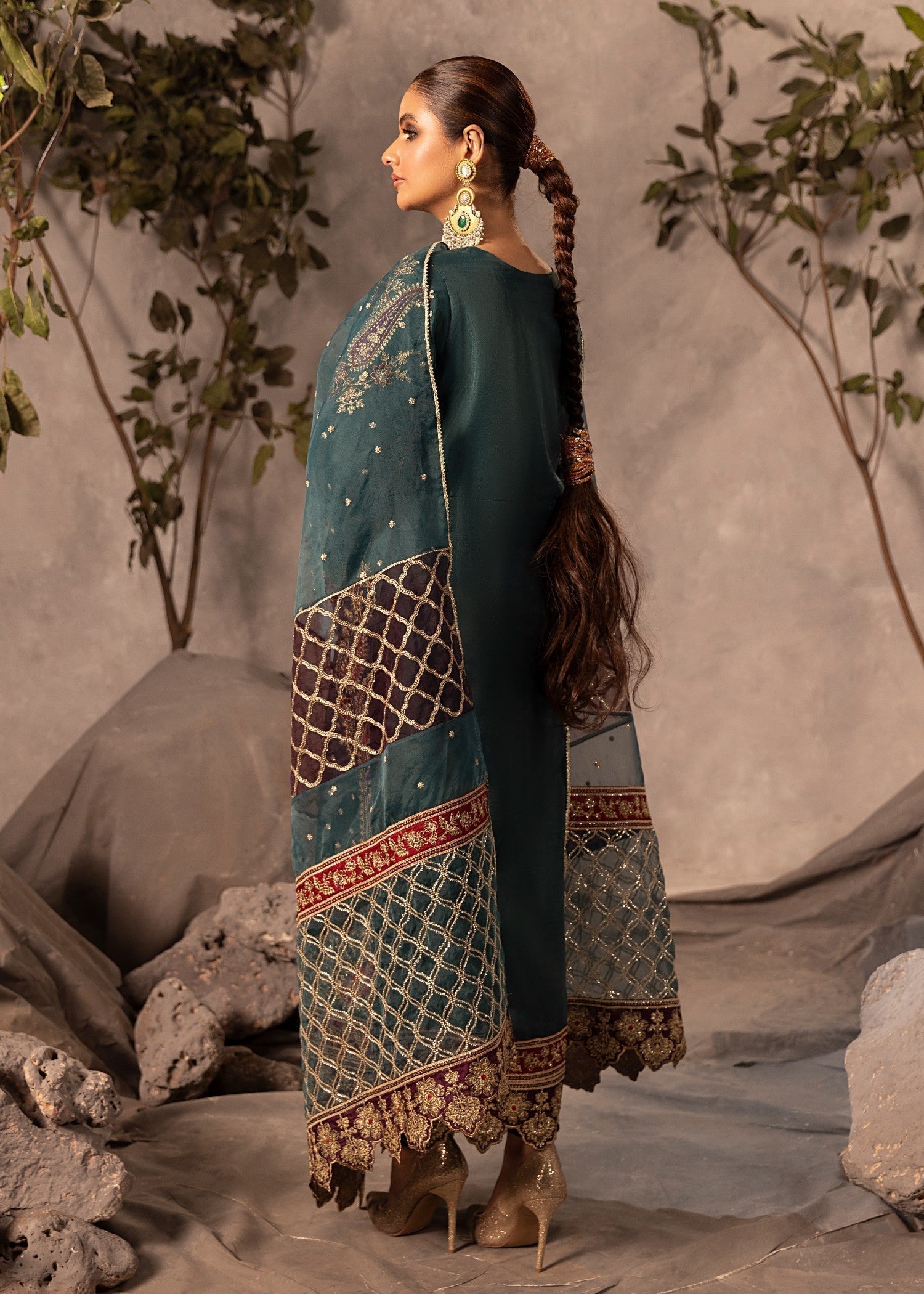 Diara Couture ZURI US 582 TEAL Women 4pcs