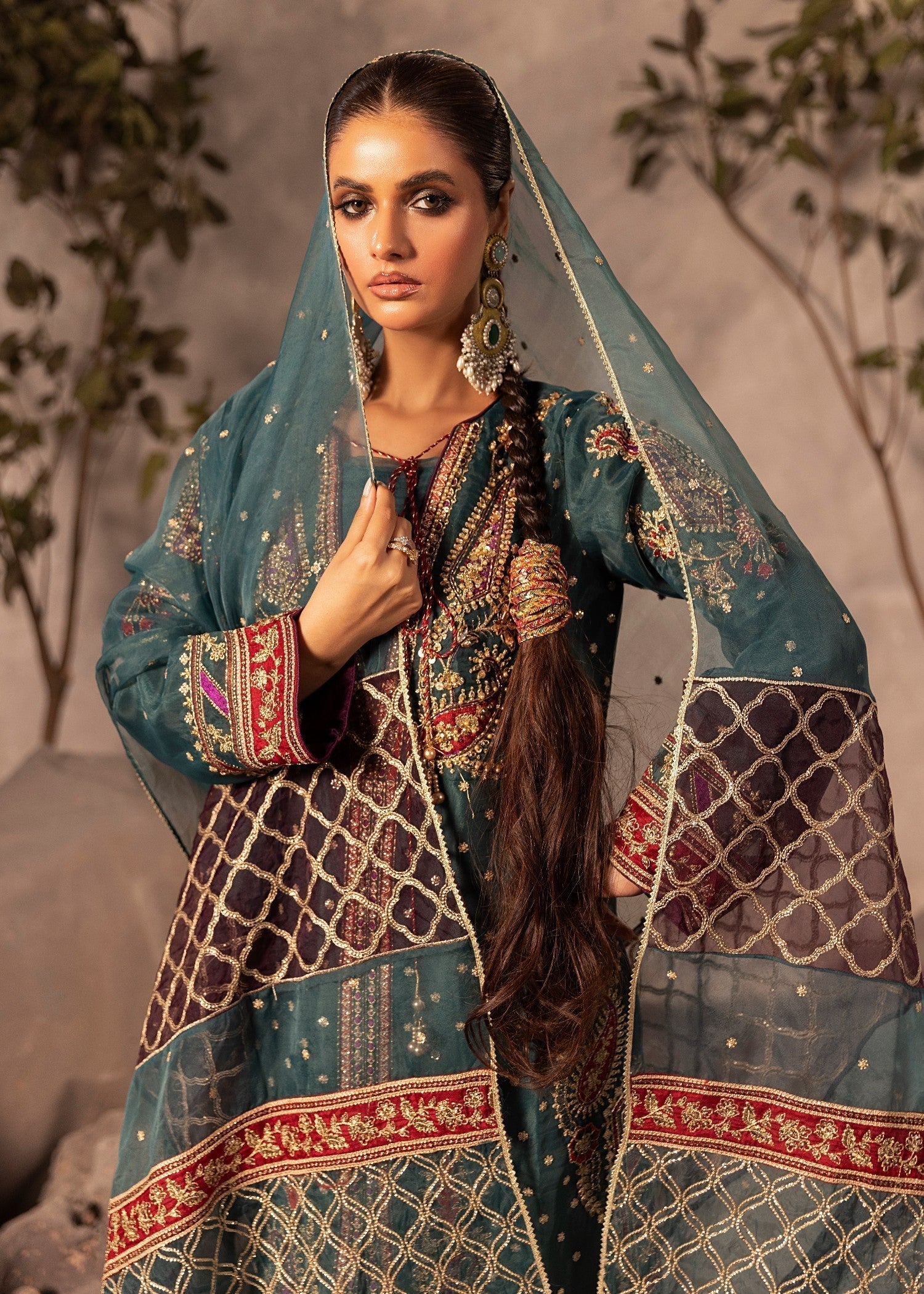 Diara Couture ZURI US 582 TEAL Women 4pcs