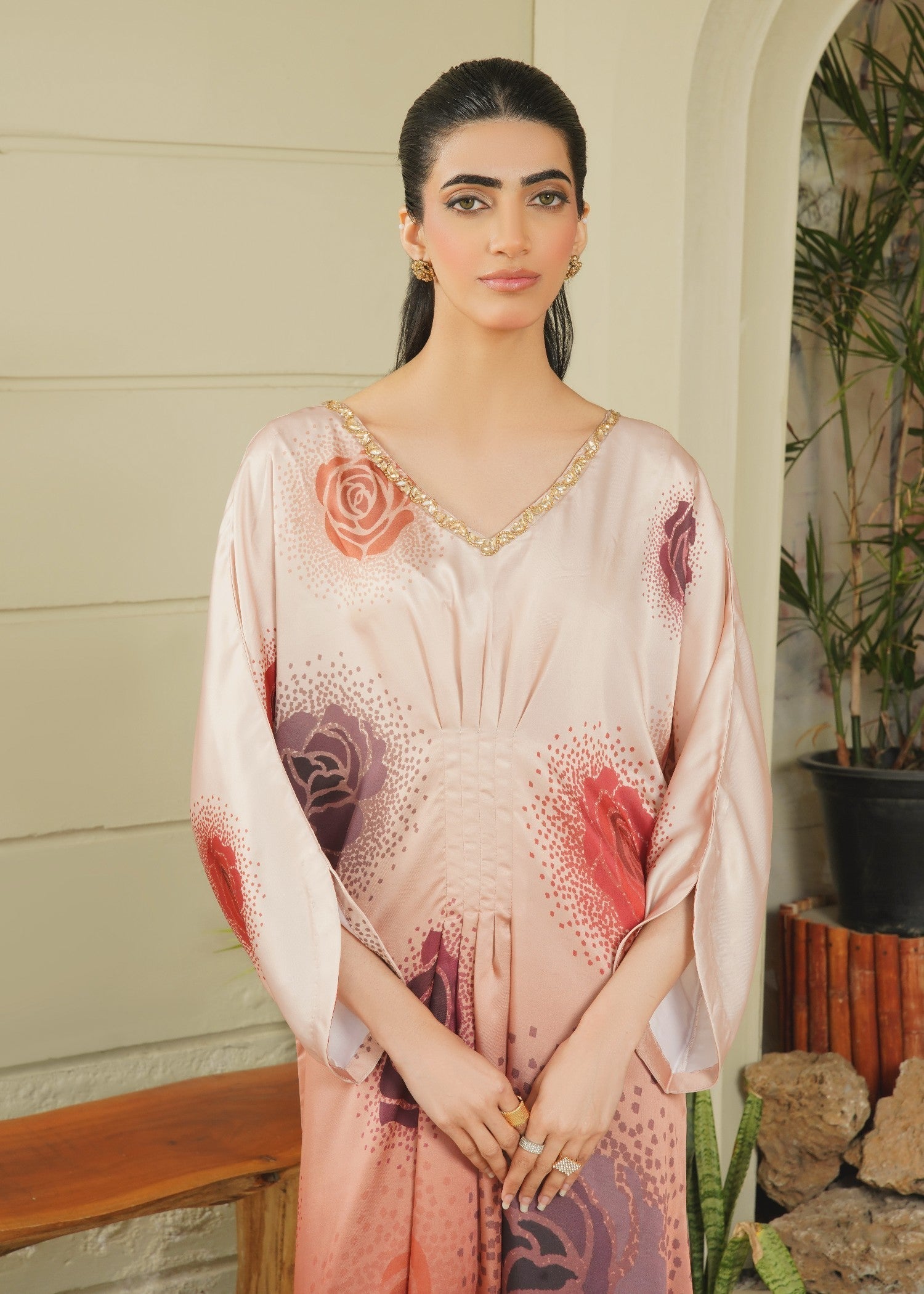Stitch Vibes Seraphina Rose Kaftan Women 1pcs