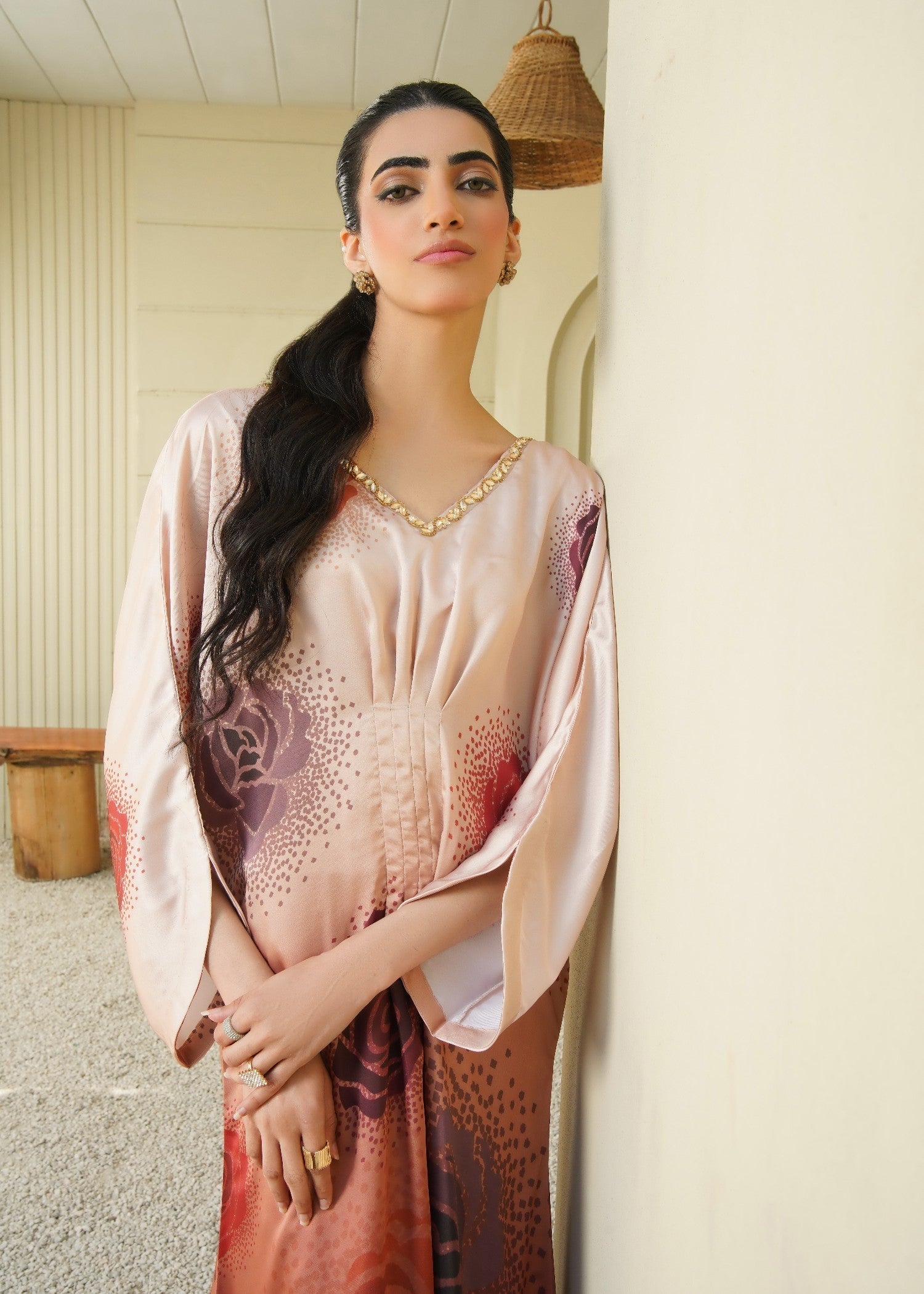 Stitch Vibes Seraphina Rose Kaftan Women 1pcs