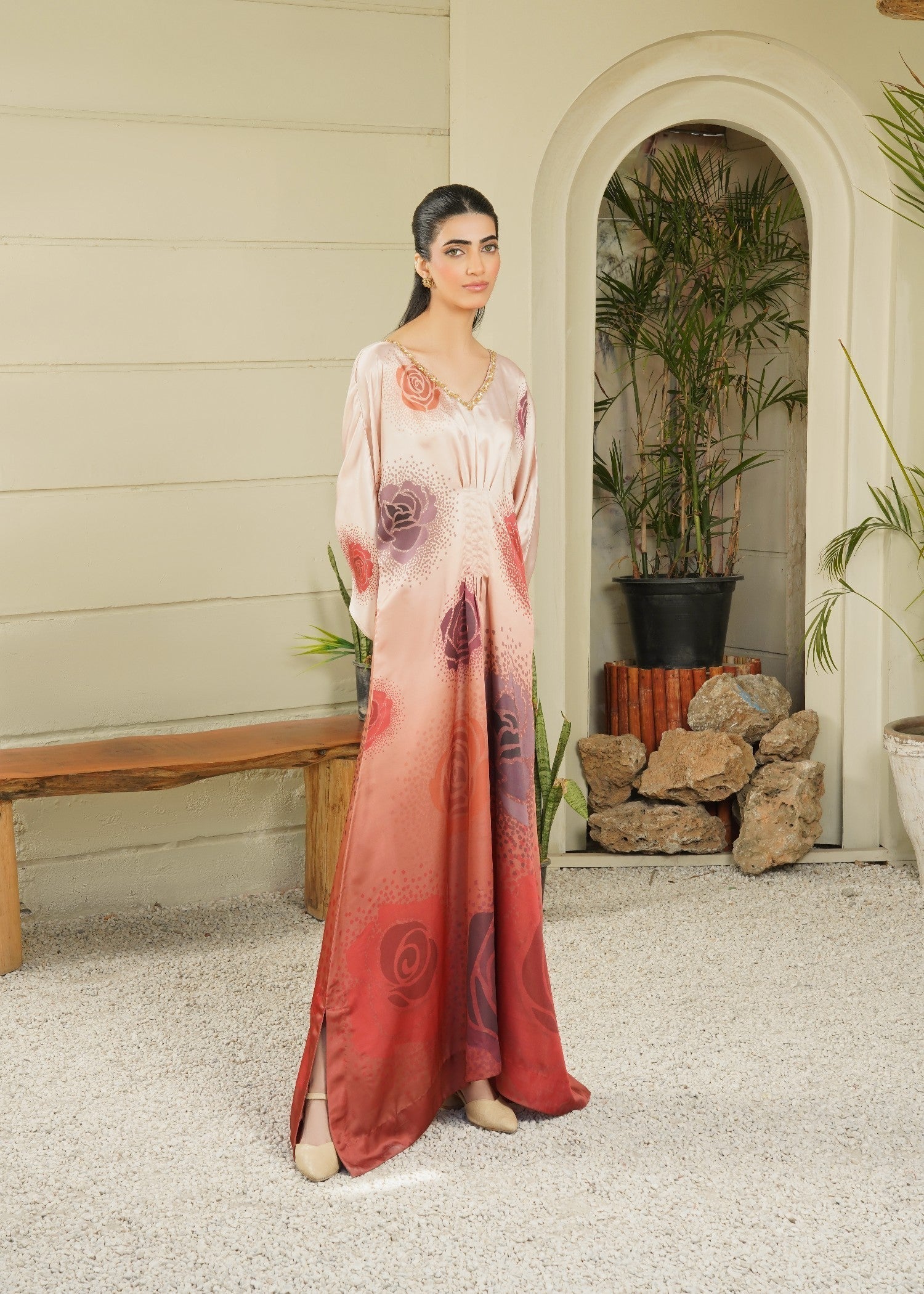 Stitch Vibes Seraphina Rose Kaftan Women 1pcs