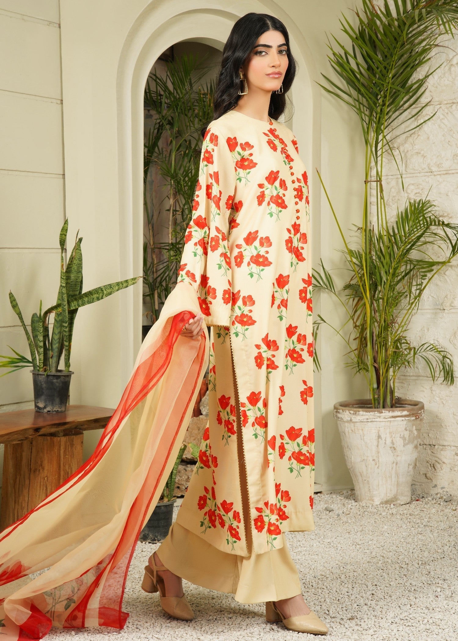 Stitch Vibes Tuscan Bloom Dress Women 3pcs