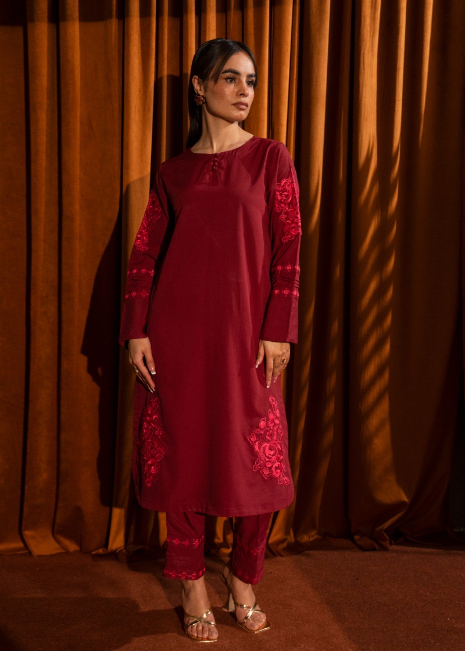 Kross Kulture Crepe Solid Suit KE 01451 Women 2pcs