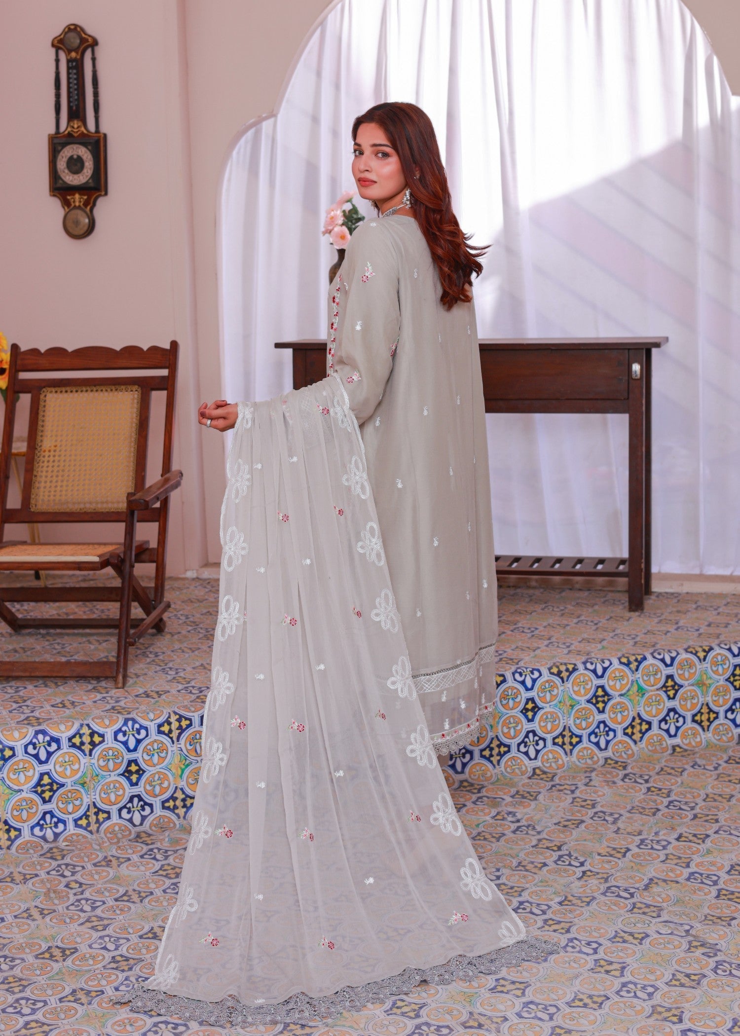 Umer Aayan LIGHT GREY NOOR Women 3pcs