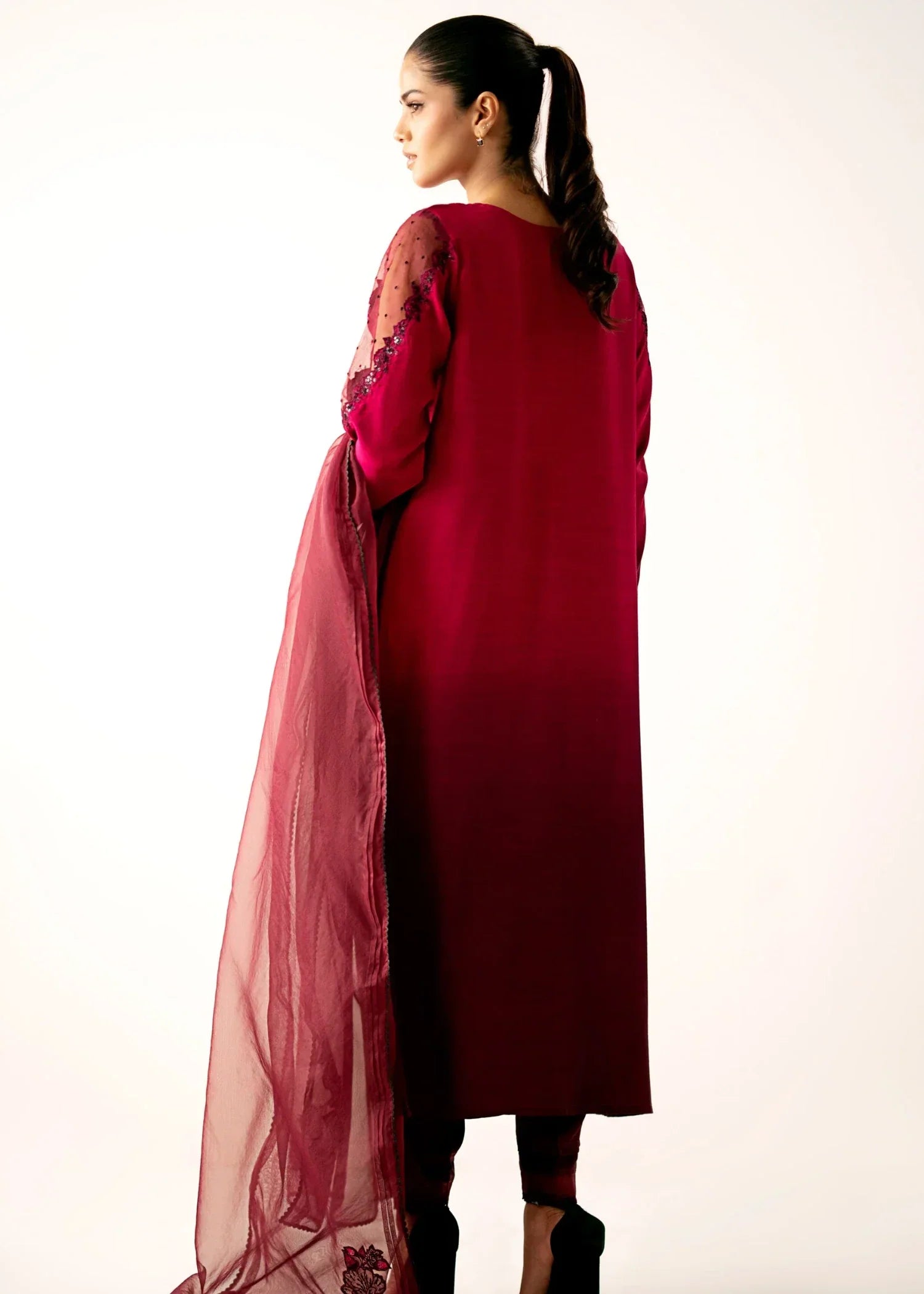 Zeen Stitched Embroidered Raw Silk Suit WZM34255 Women 3pcs