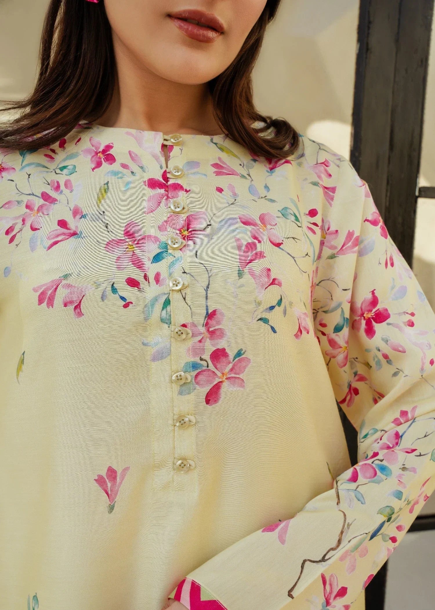 Divinely Crafted Women's Printed Cord Set Lemon Grove Women 2pcs