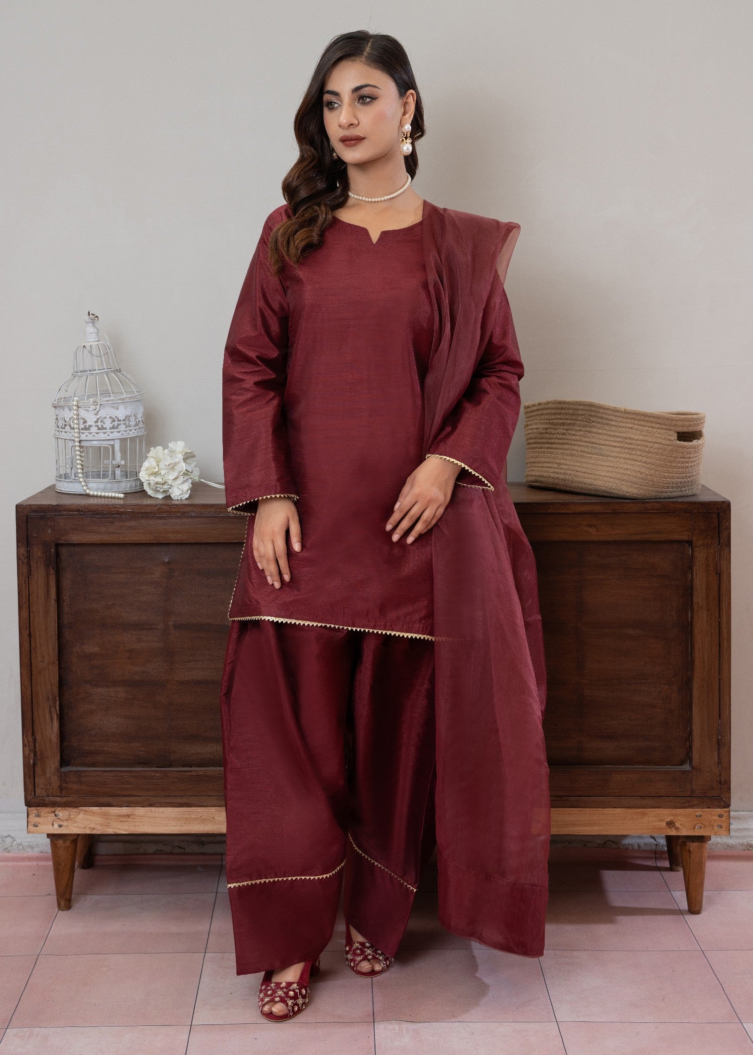 Momin Online farshi shalwar 009 Women 3pcs