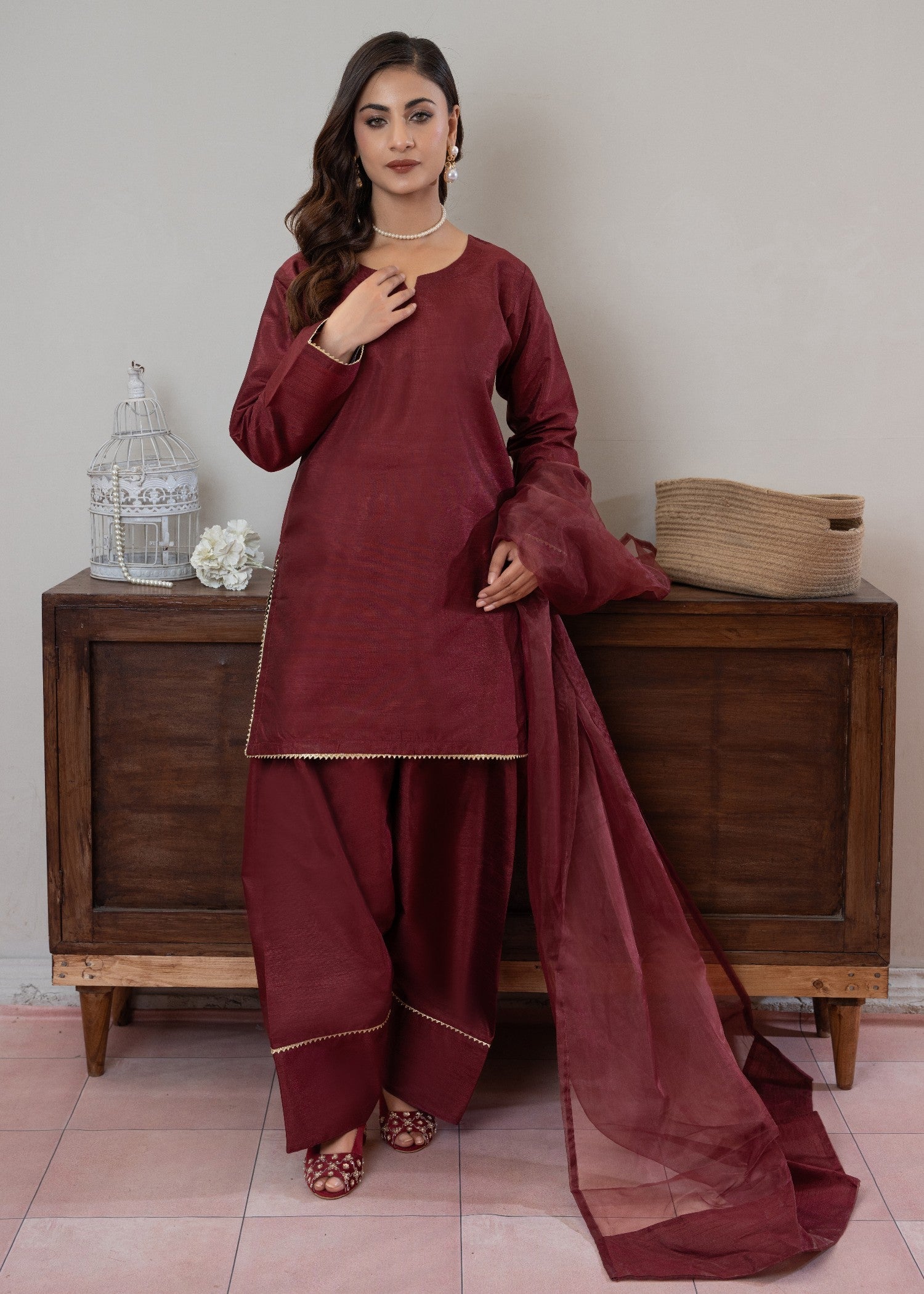 Momin Online farshi shalwar 009 Women 3pcs