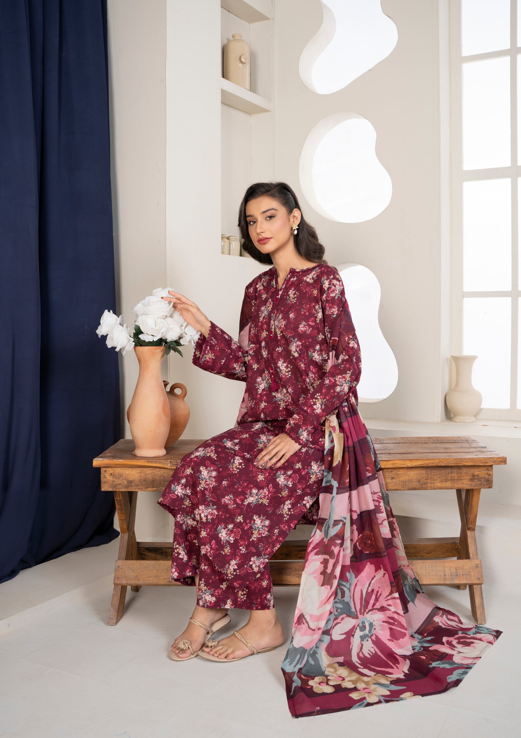 Bin Tayyab (BT006140 MRN) Women 3pcs