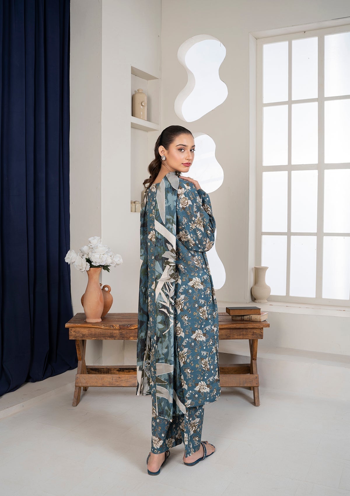 Bin Tayyab (BT006140 BLU) Women 3pcs