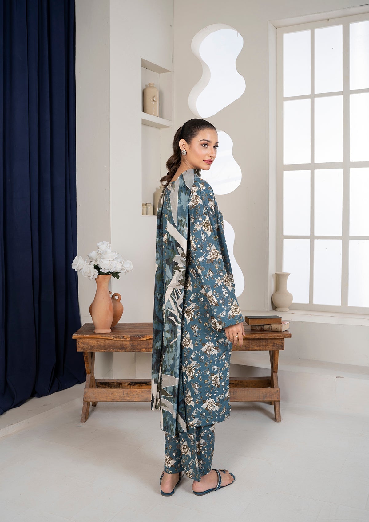 Bin Tayyab (BT006140 BLU) Women 3pcs