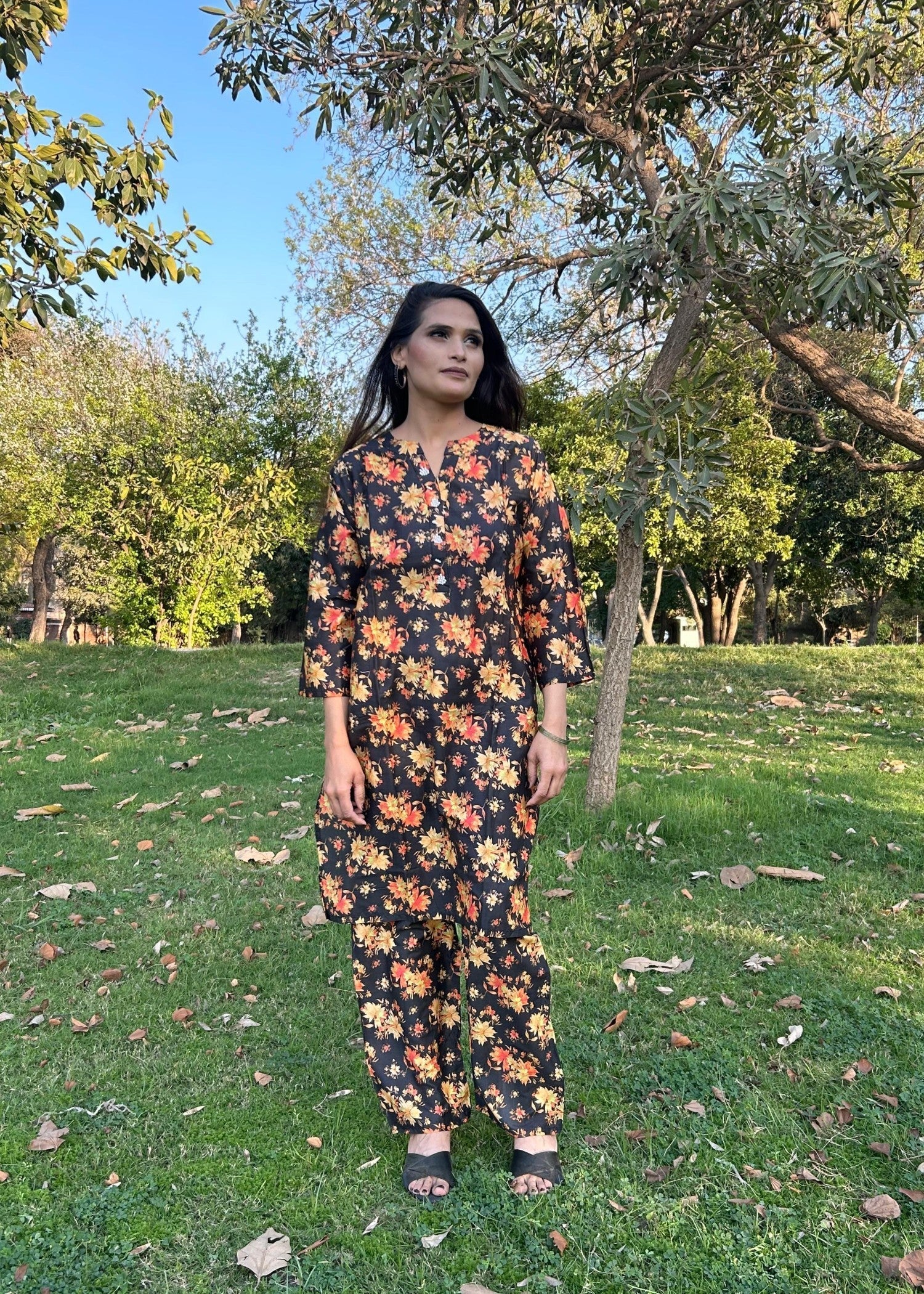 Sabahaats "Fresh and Stylish: Lawn Dress for All Day Comfort" Women 2pcs