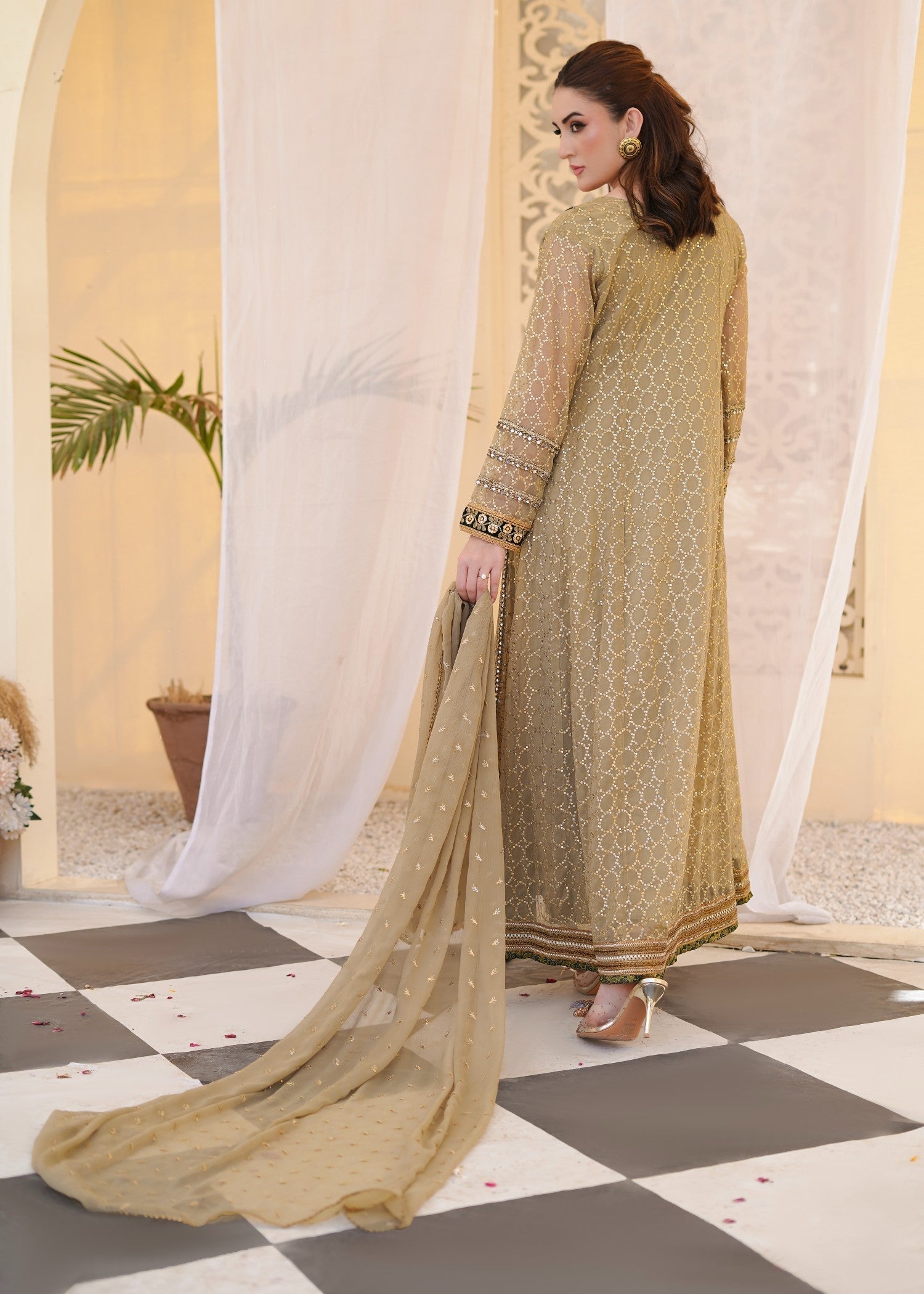 Ayesha Closet Shehzadi Beige Women 3pcs