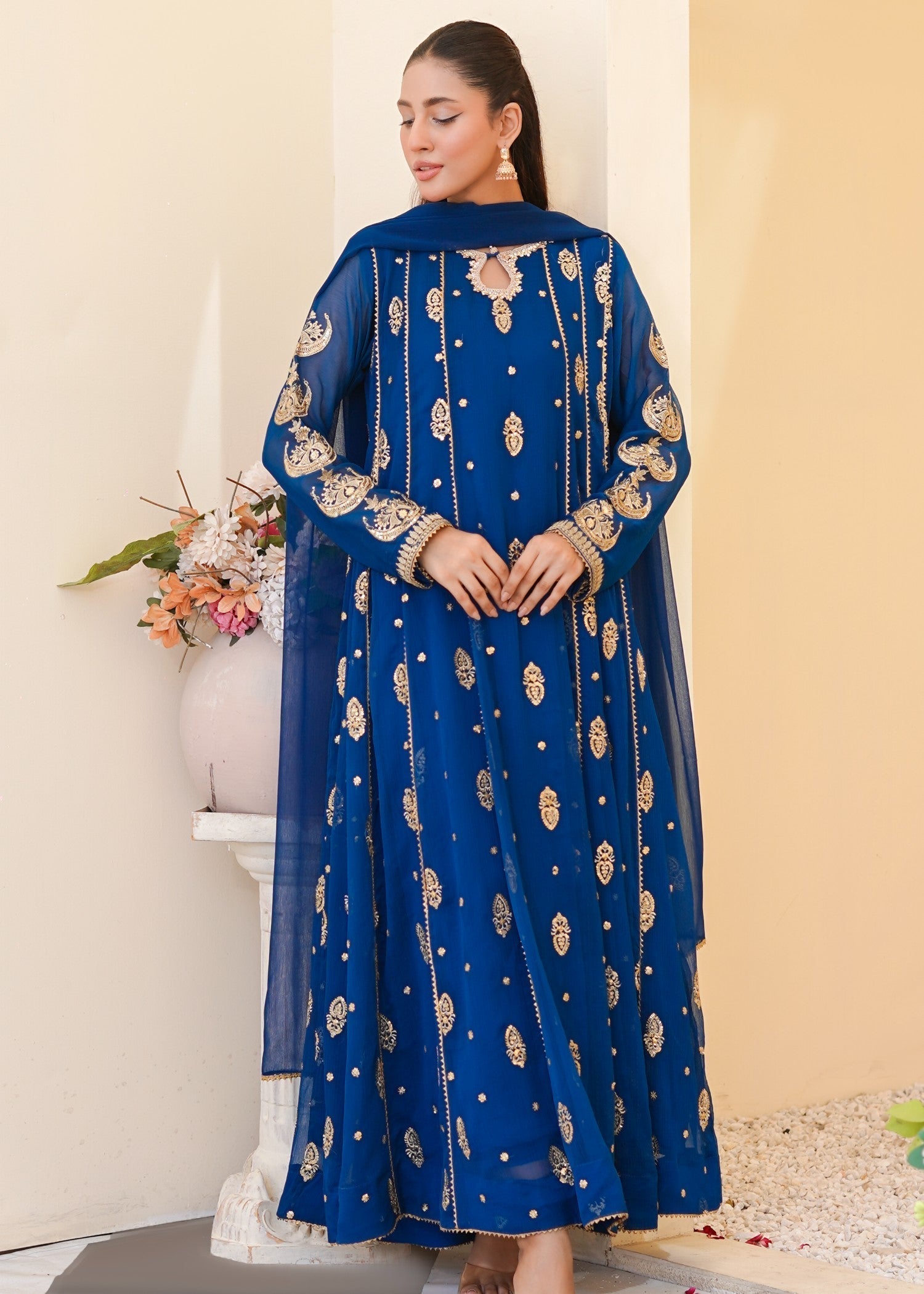 Ayesha Closet Surtaal Teal Women 3pcs