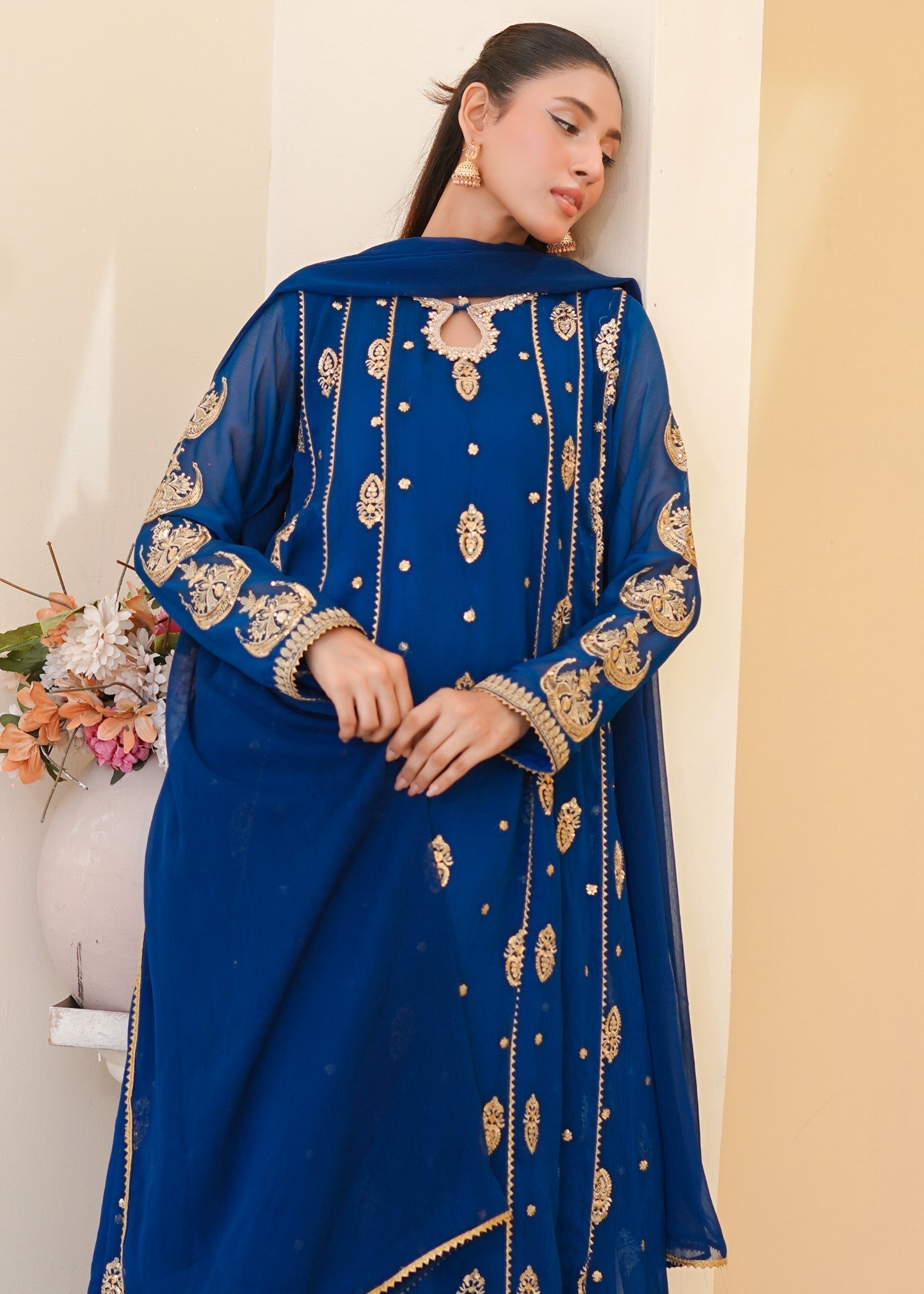 Ayesha Closet Surtaal Teal Women 3pcs