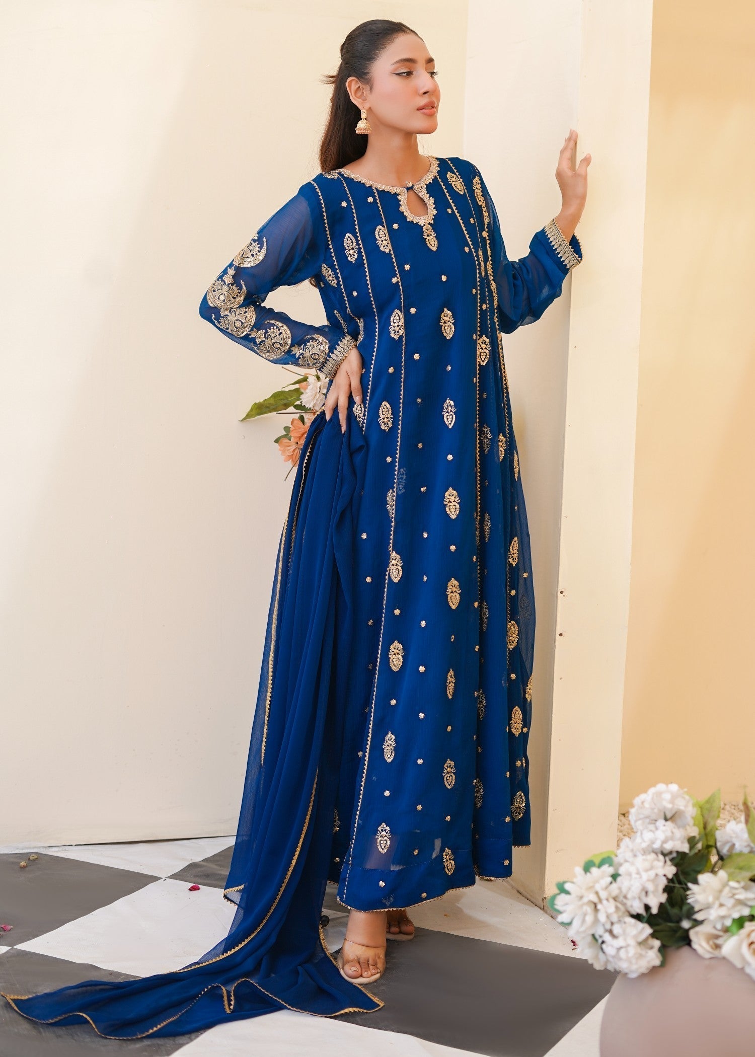 Ayesha Closet Surtaal Teal Women 3pcs