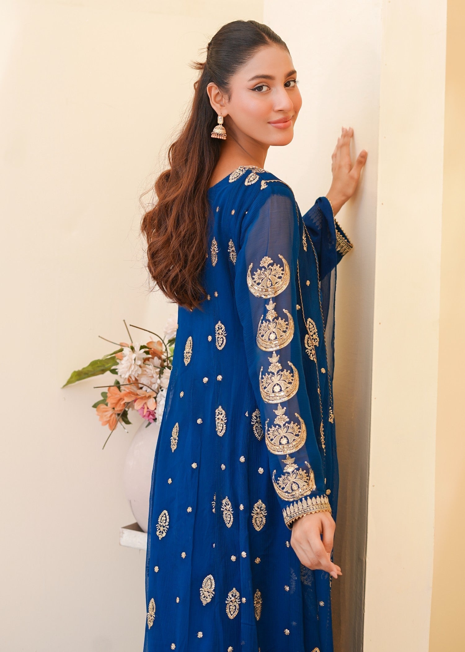 Ayesha Closet Surtaal Teal Women 3pcs