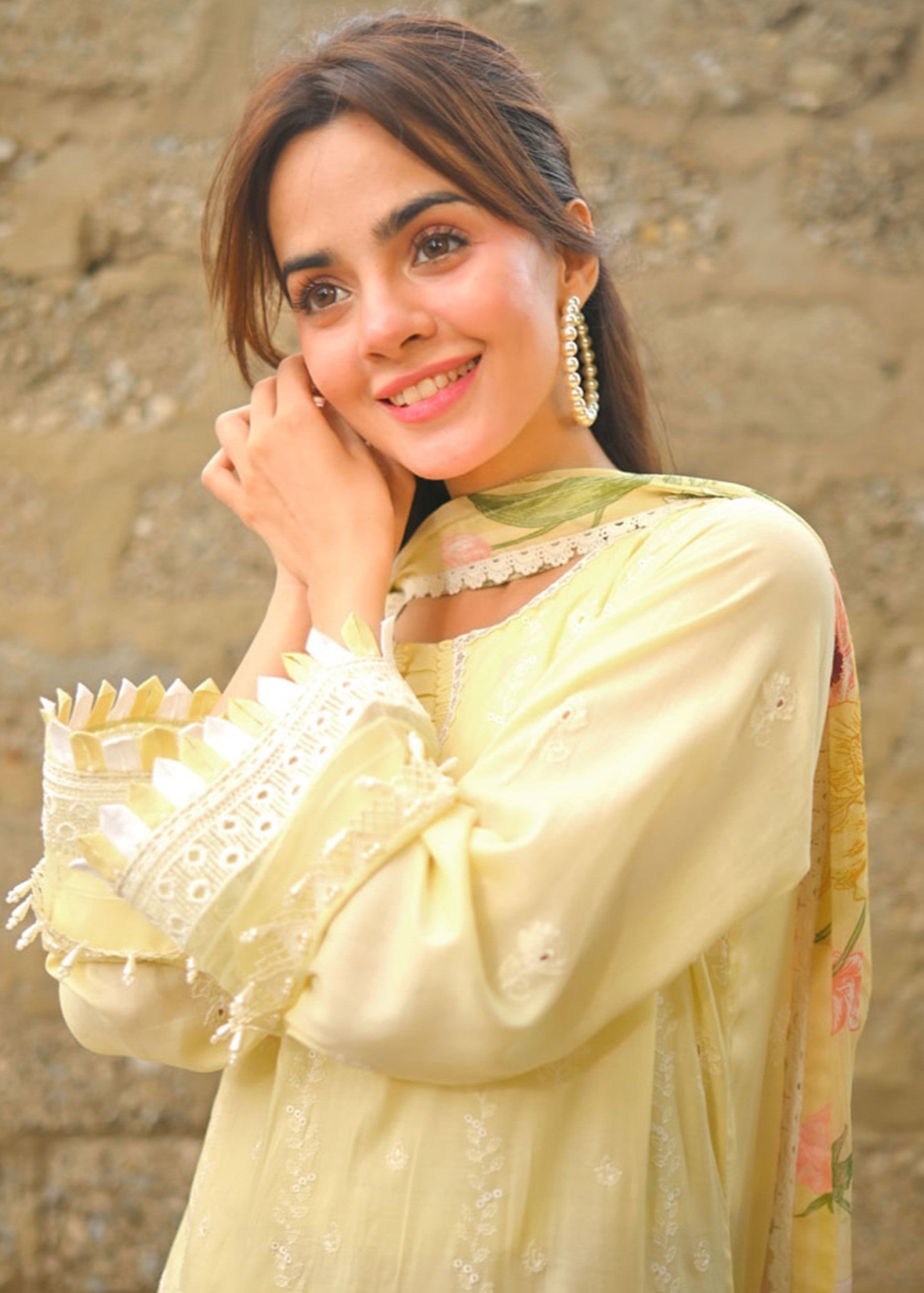 Libaas By Umairnawaz LNF 02 LEMON Women 3pcs