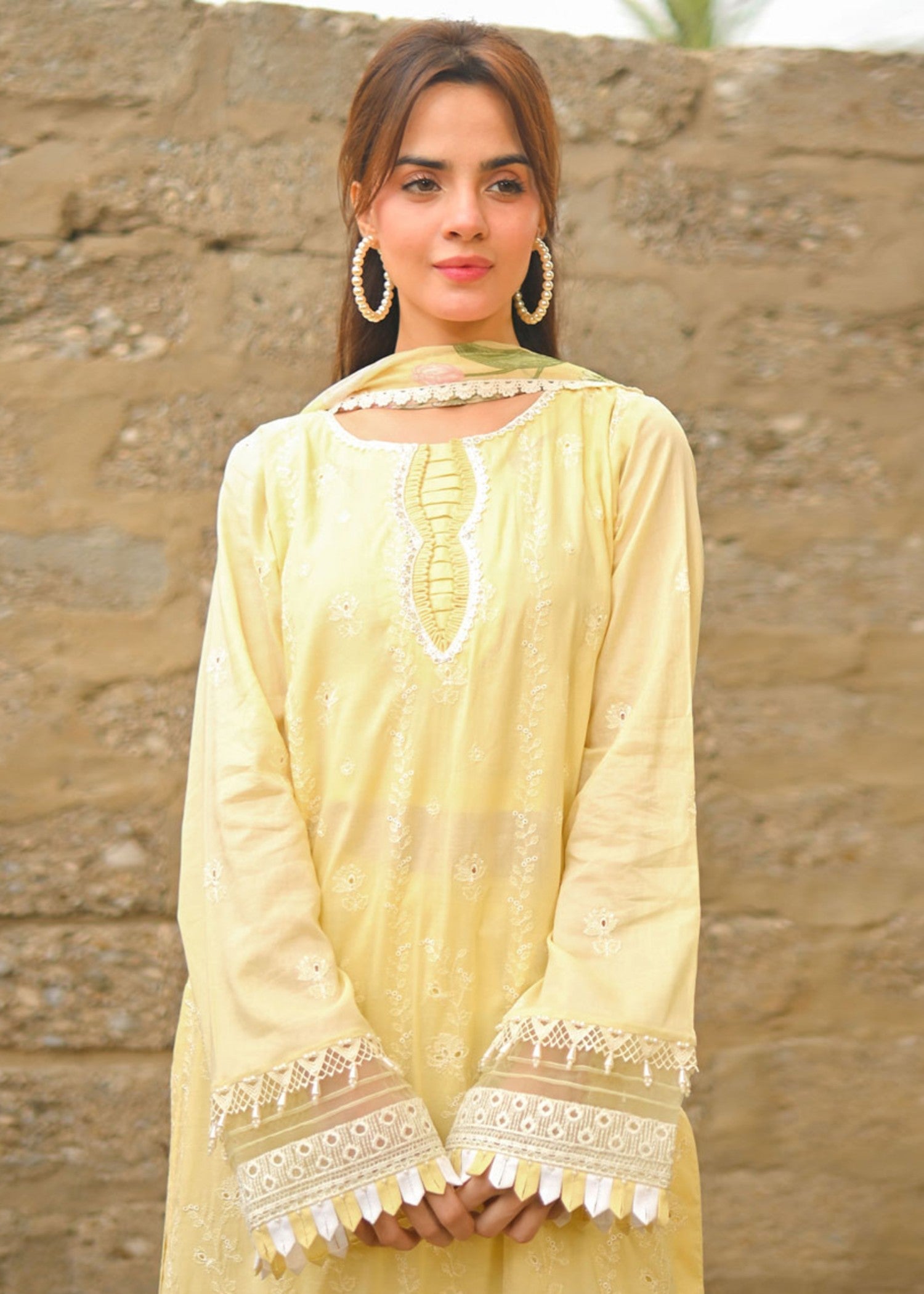 Libaas By Umairnawaz LNF 02 LEMON Women 3pcs