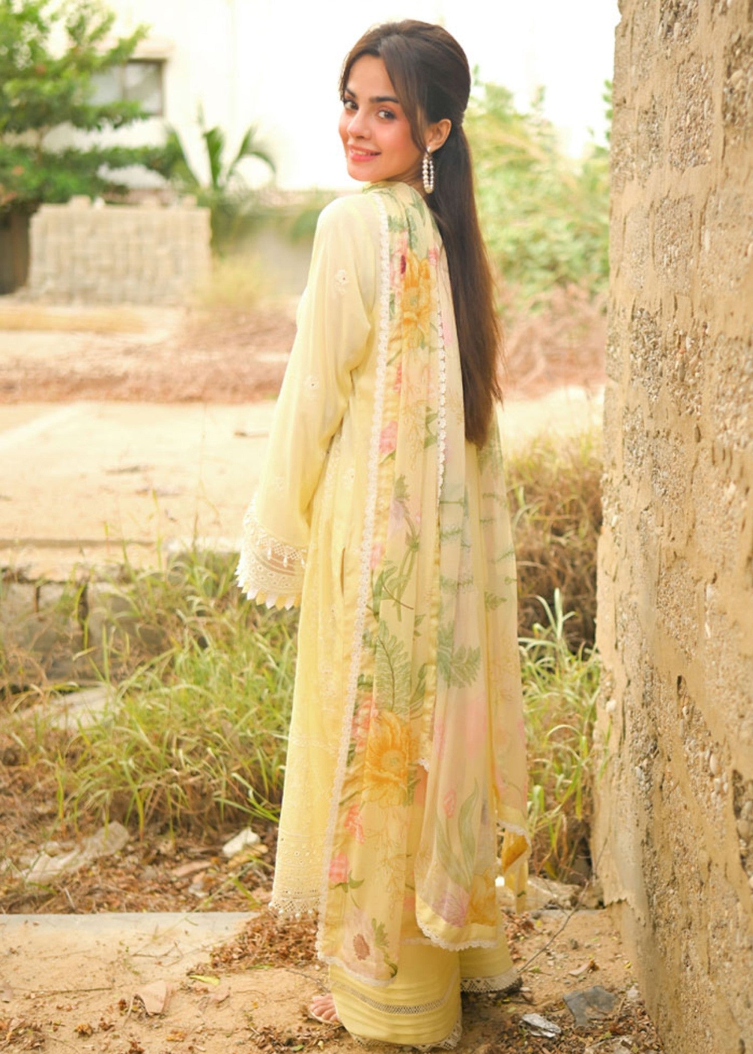 Libaas By Umairnawaz LNF 02 LEMON Women 3pcs