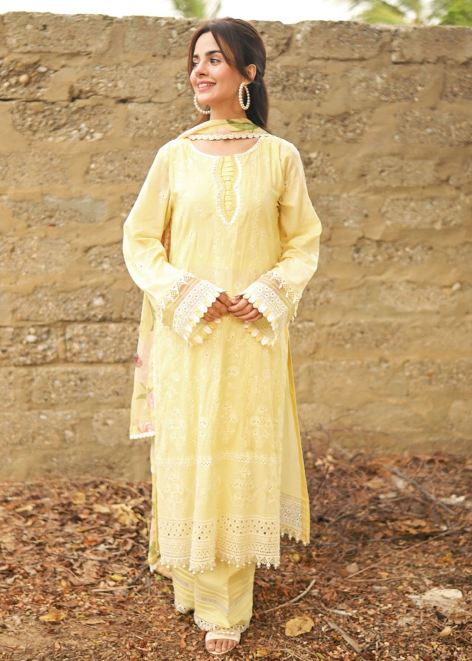 Libaas By Umairnawaz LNF 02 LEMON Women 3pcs