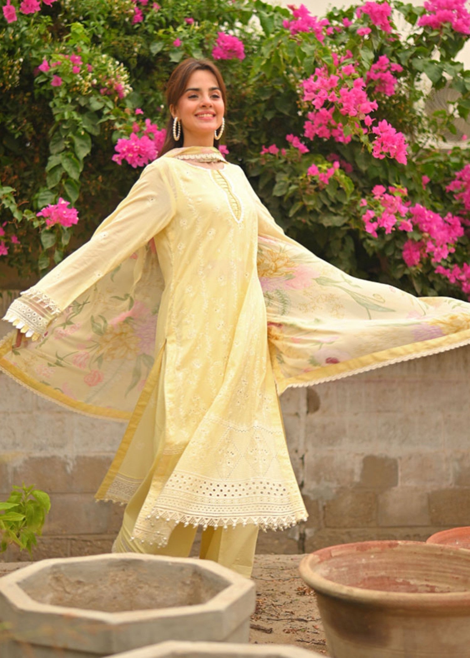 Libaas By Umairnawaz LNF 02 LEMON Women 3pcs