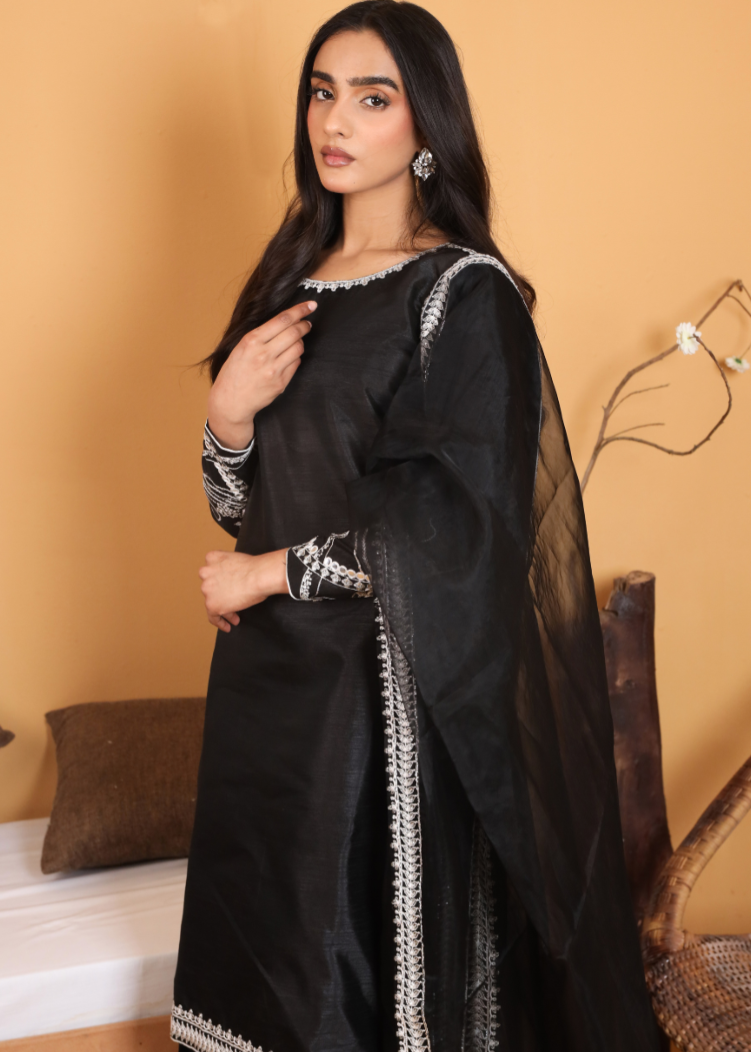 Top Notch Black Moonstone Women 3pcs
