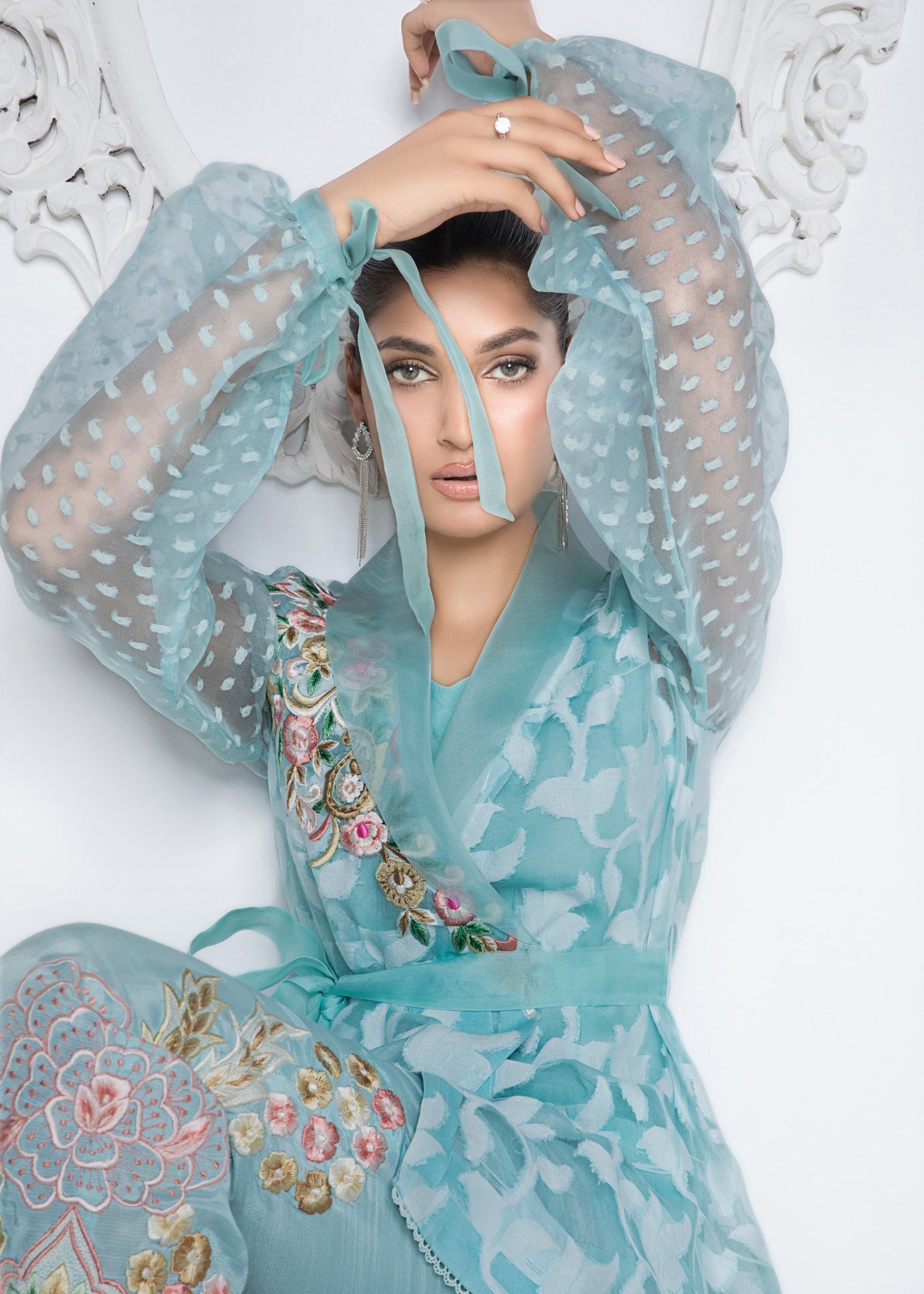 Ridah Naeem Aqua Tapestry Women 2pcs