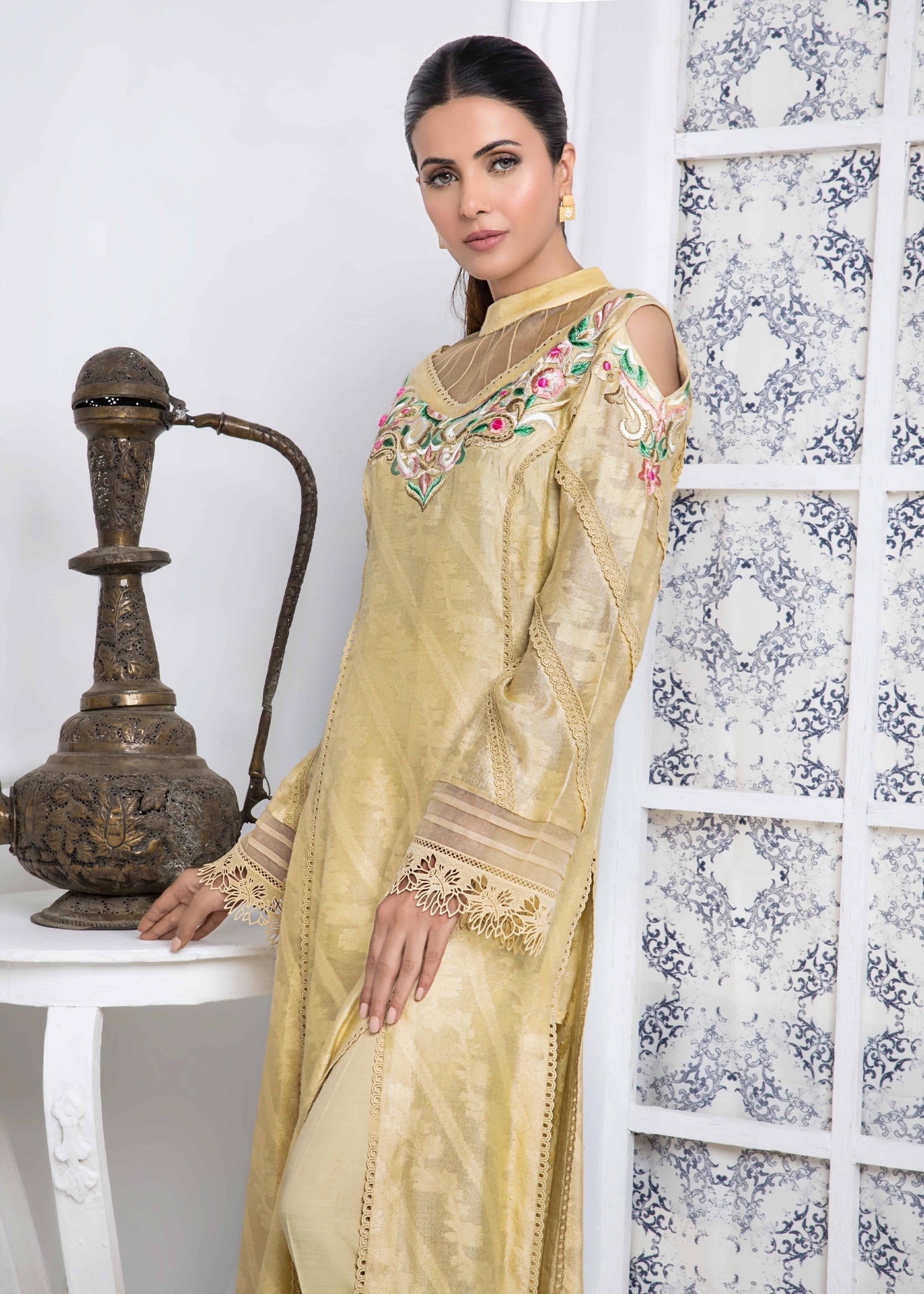 Ridah Naeem Beige Bliss Women 2pcs