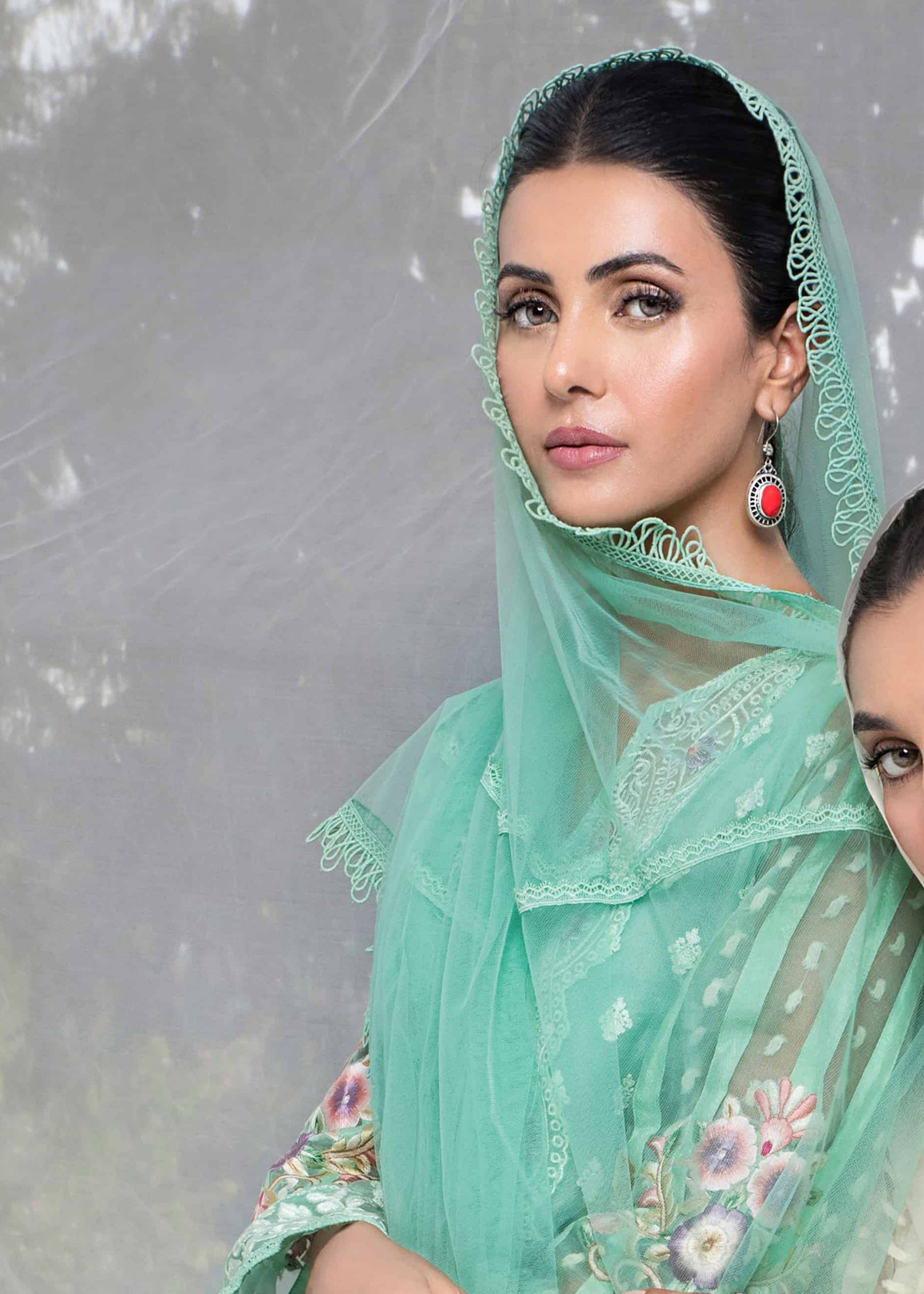 Ridah Naeem Pearl Aqua Elegance Women 2pcs