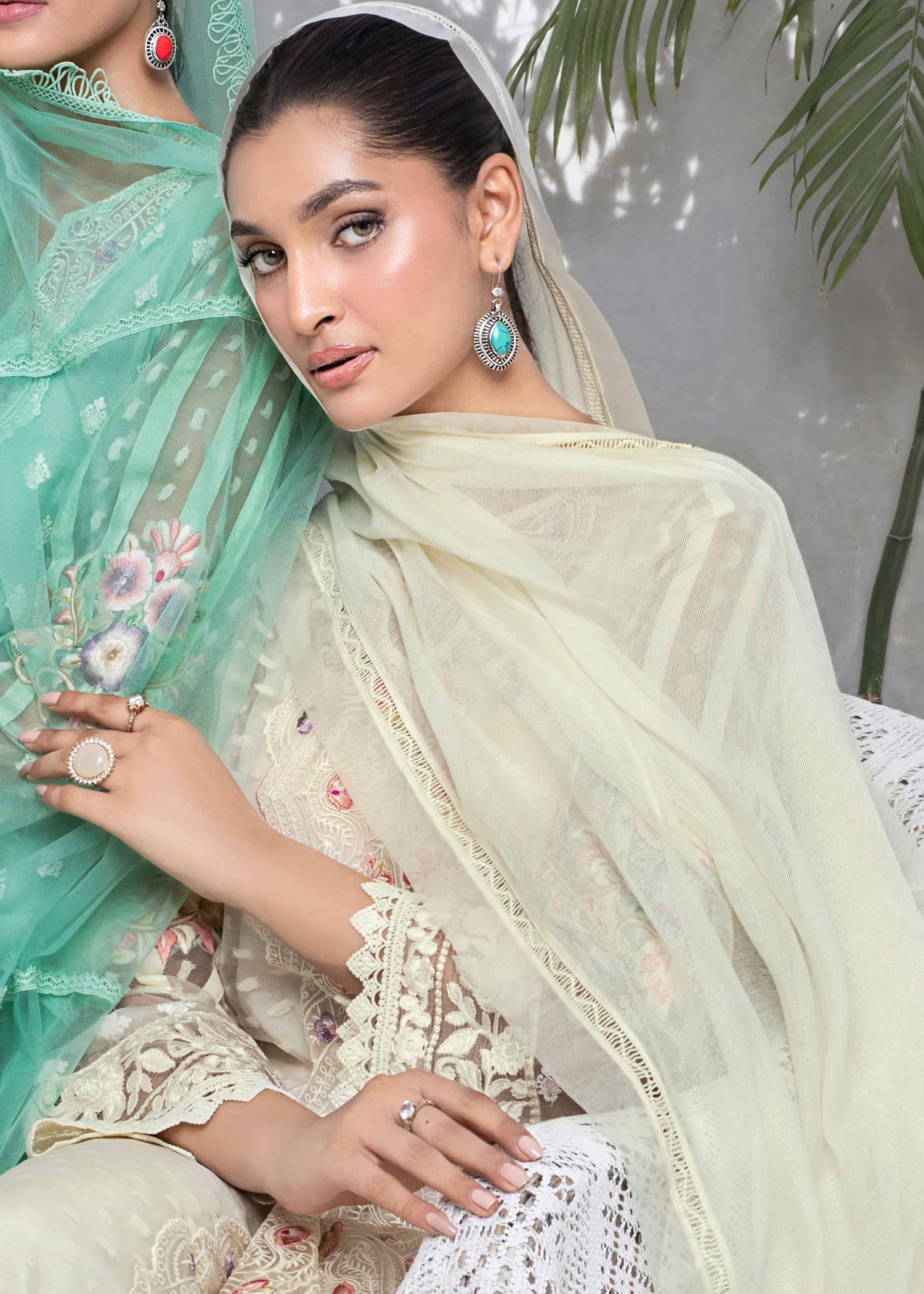 Ridah Naeem Ivory Elegance Women 2pcs