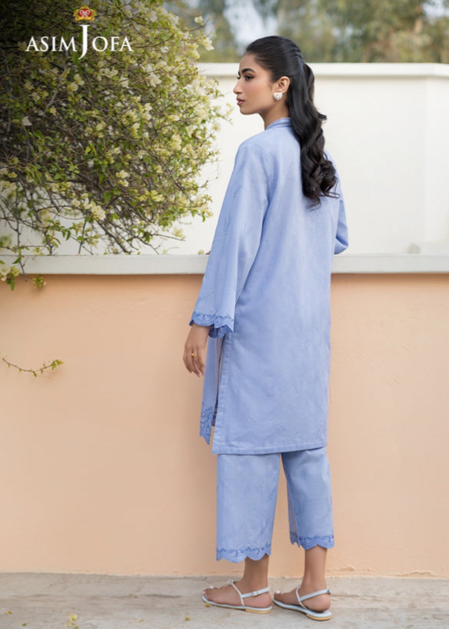 Asim Jofa AJPB 103 EMBROIDERED CAMBRIC Women 2pcs