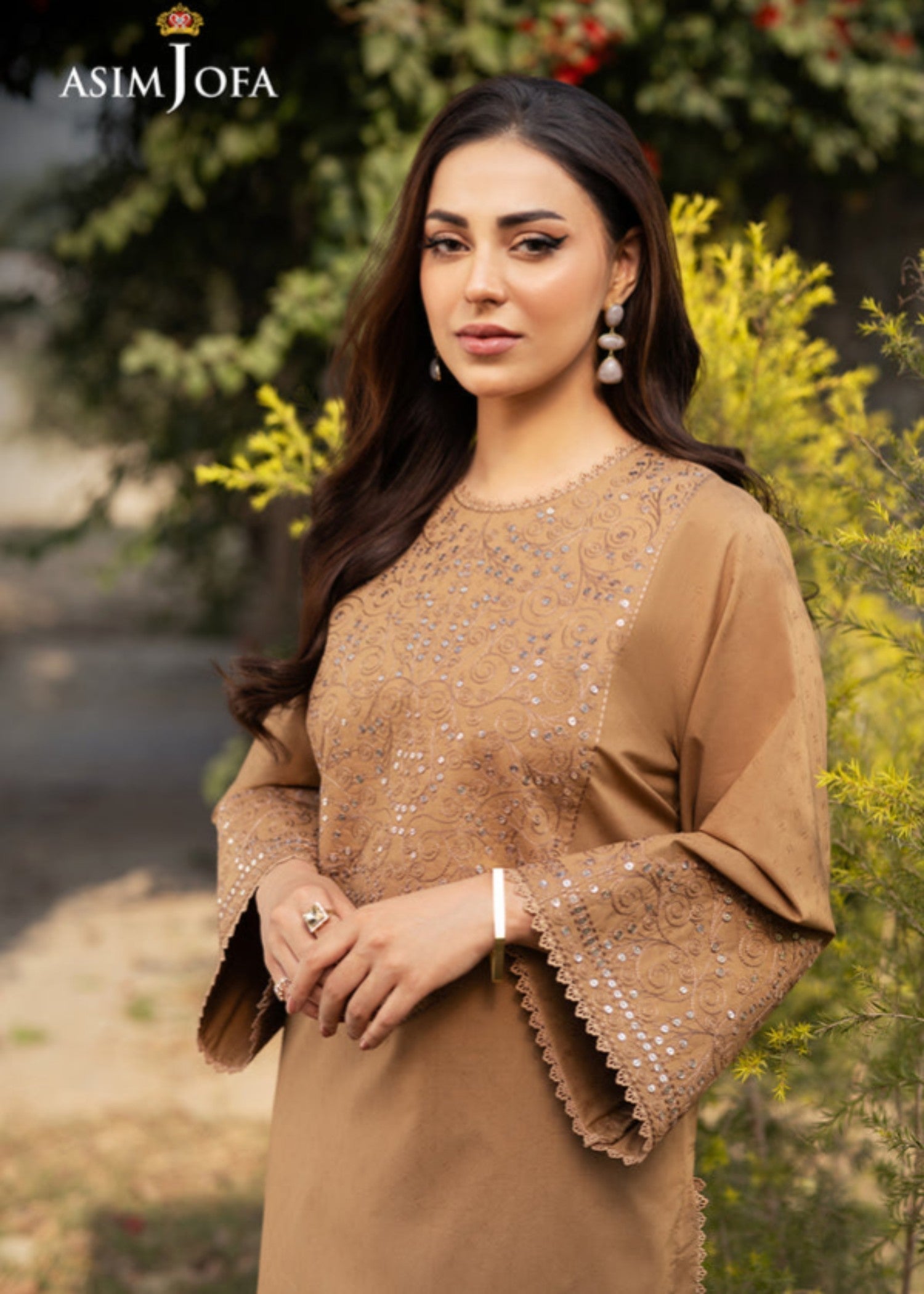 Asim Jofa AJPB 104 EMBROIDERED JACQUARD Women 2pcs