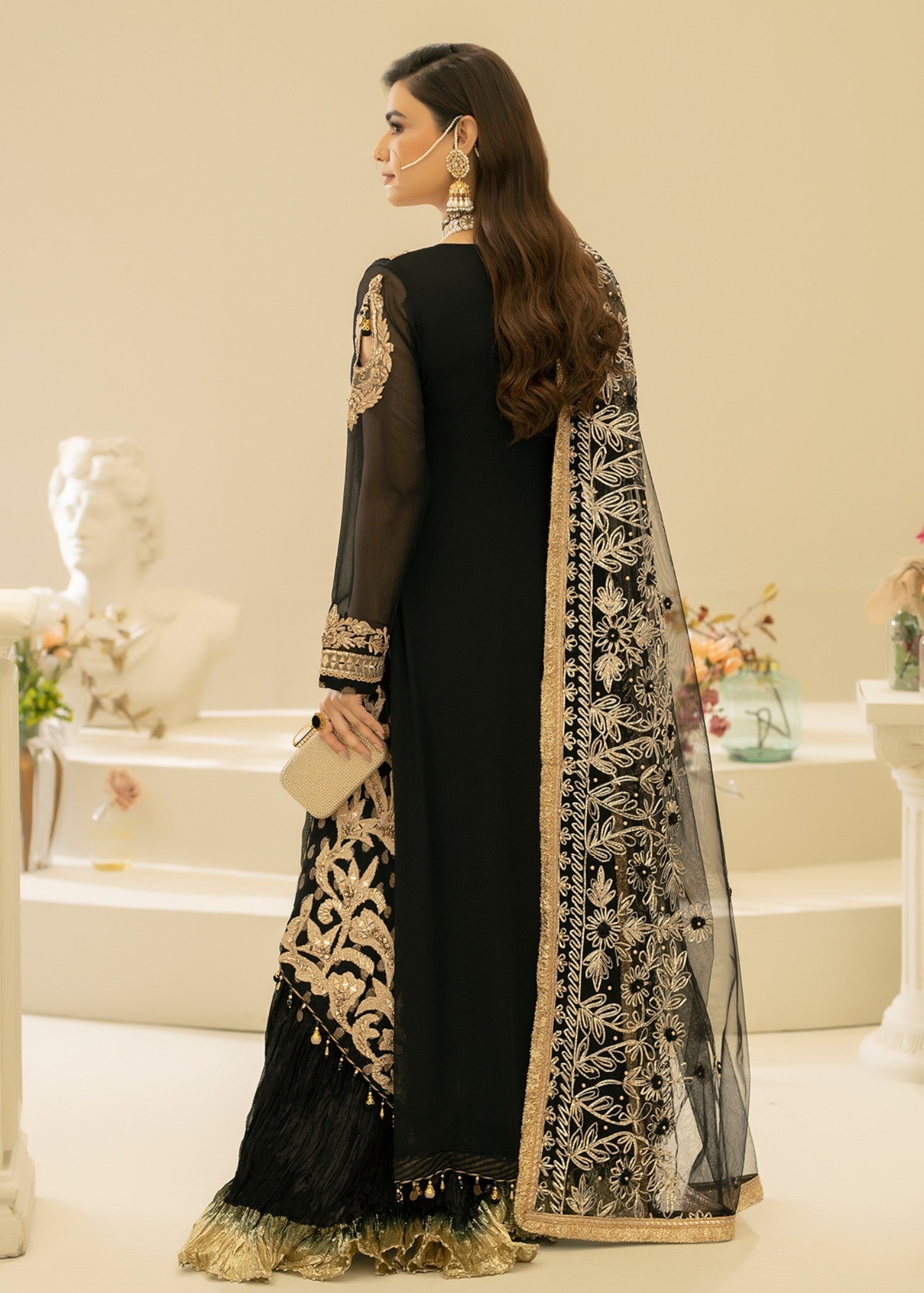 Khuda Baksh Creations M 109 Black Women 4pcs