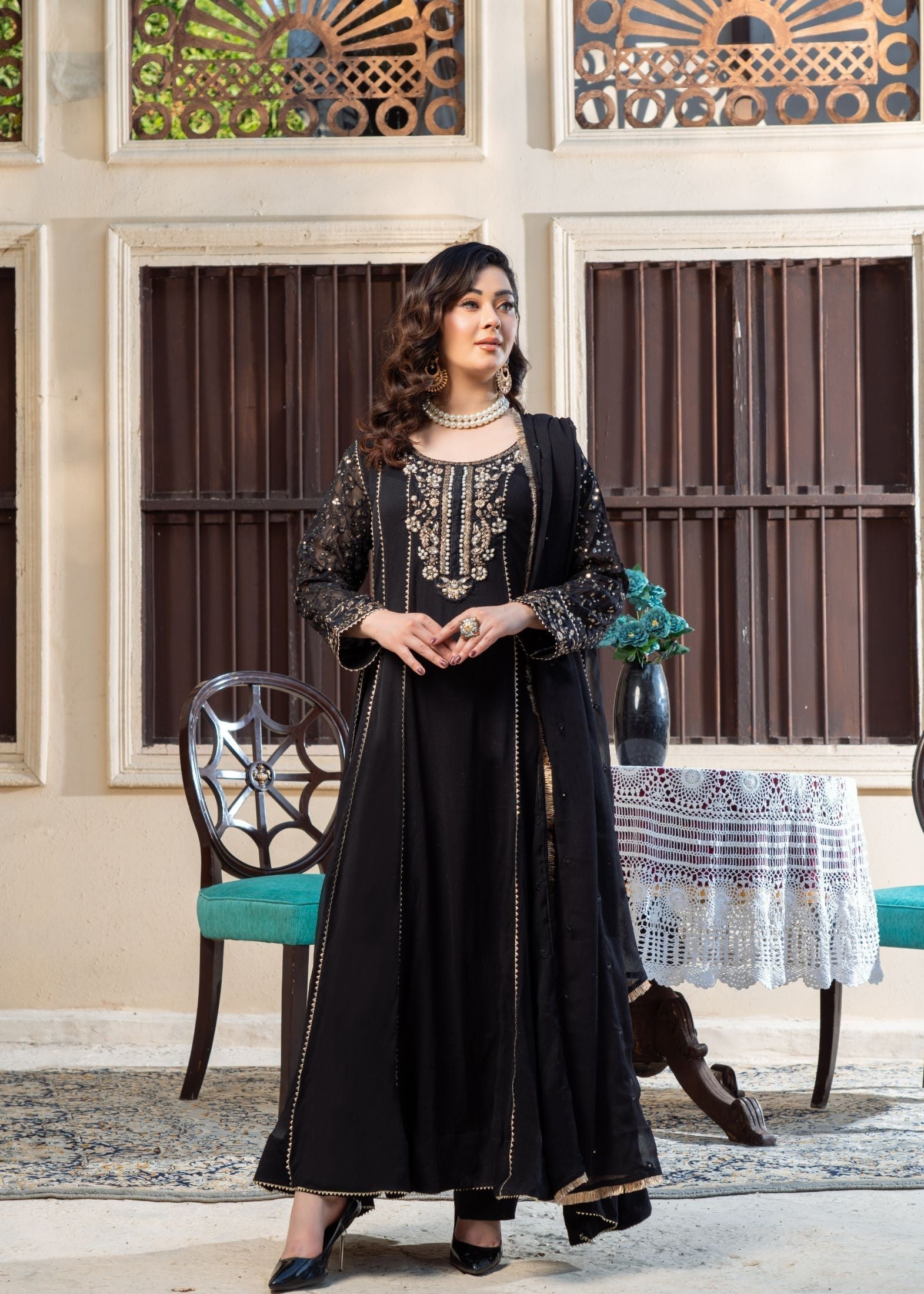 Alsiyab Raani Black Women 3pcs