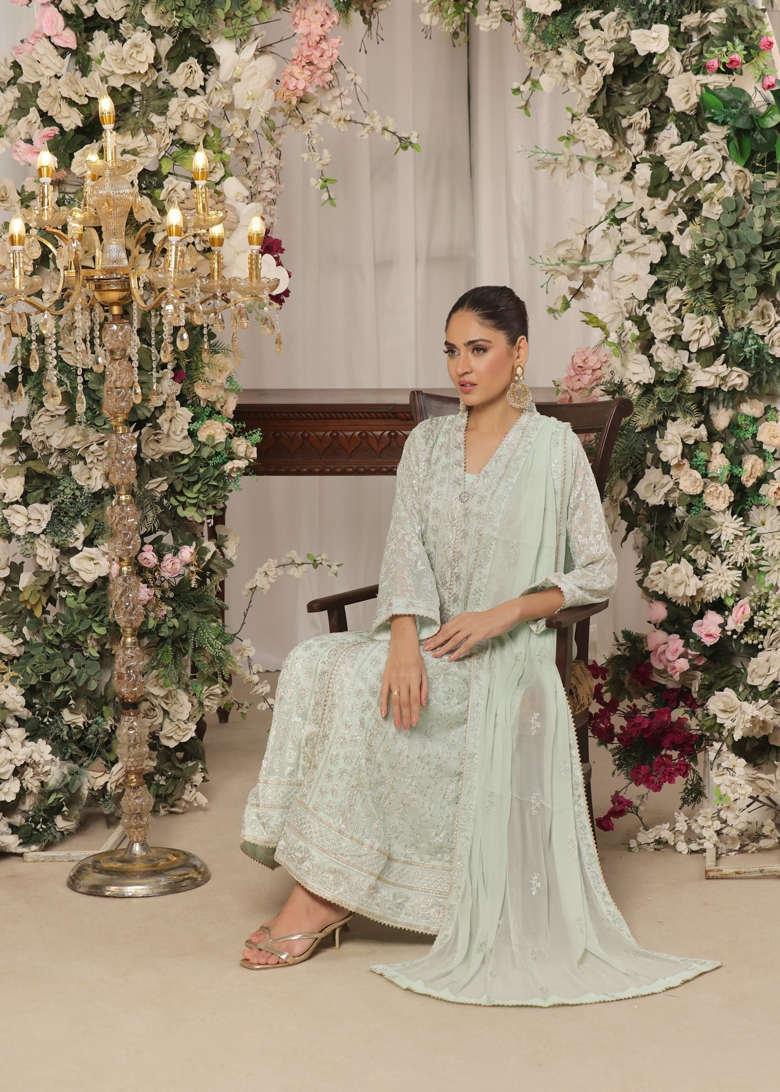 Alsiyab Noor e Nazakat Pistachio Women 3pcs