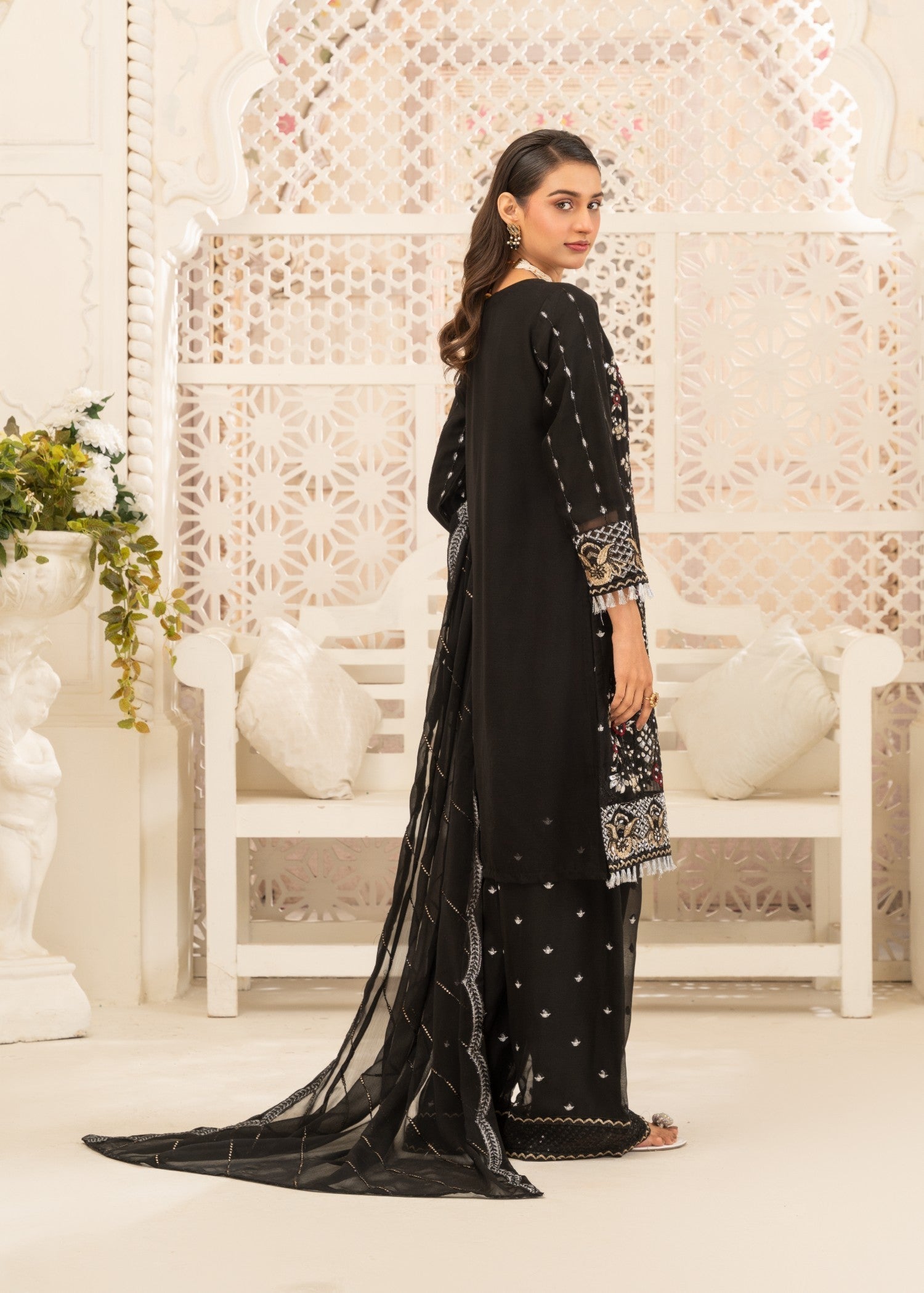 Four Season Boutique AASMAAN BLACK Women 3pcs